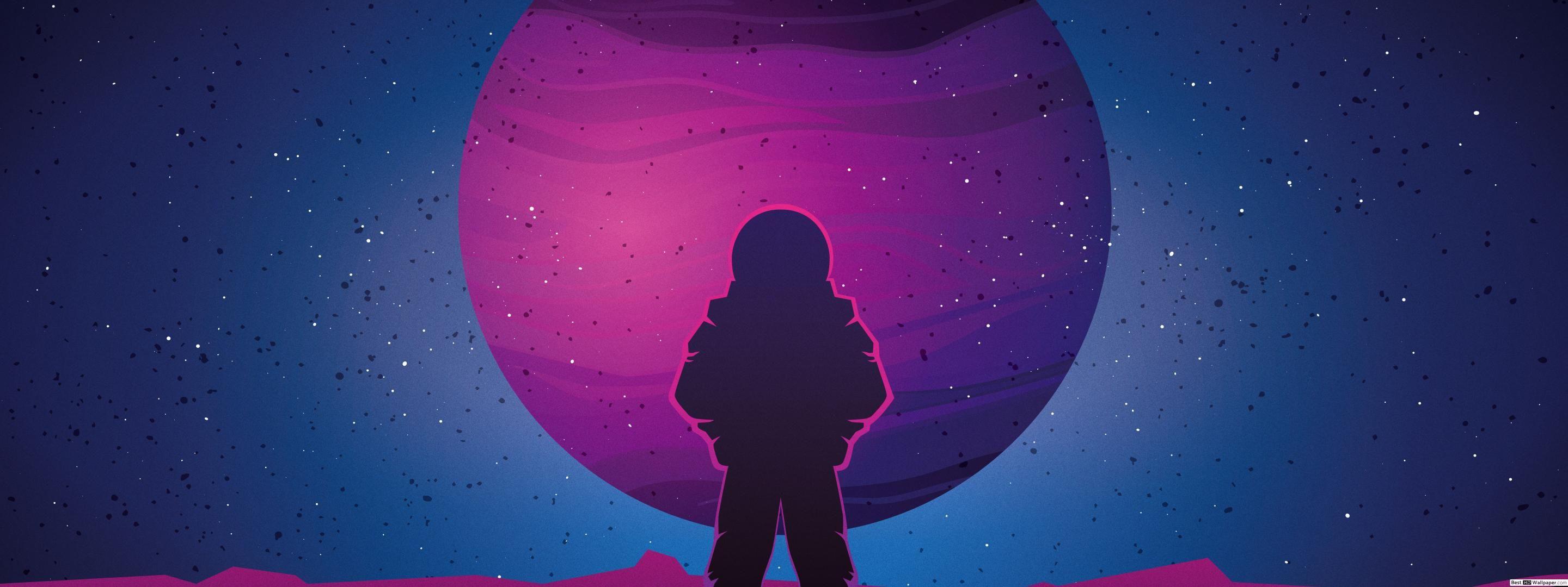 2880x1080 Astro Wallpaper inspired by Antifa Feminism Guy HD wallpaper download