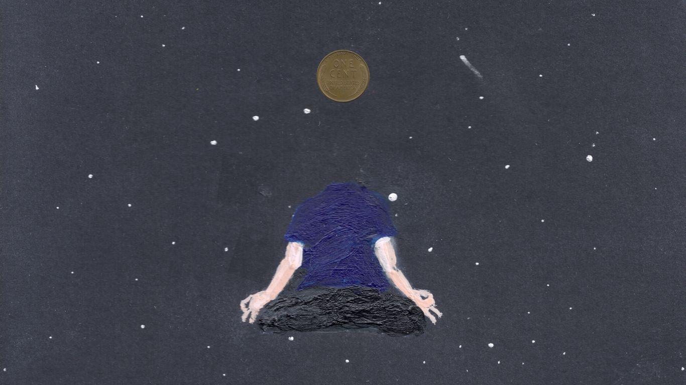 1366x768 Download wallpaper 1366x768 art, meditation, minimalism tablet