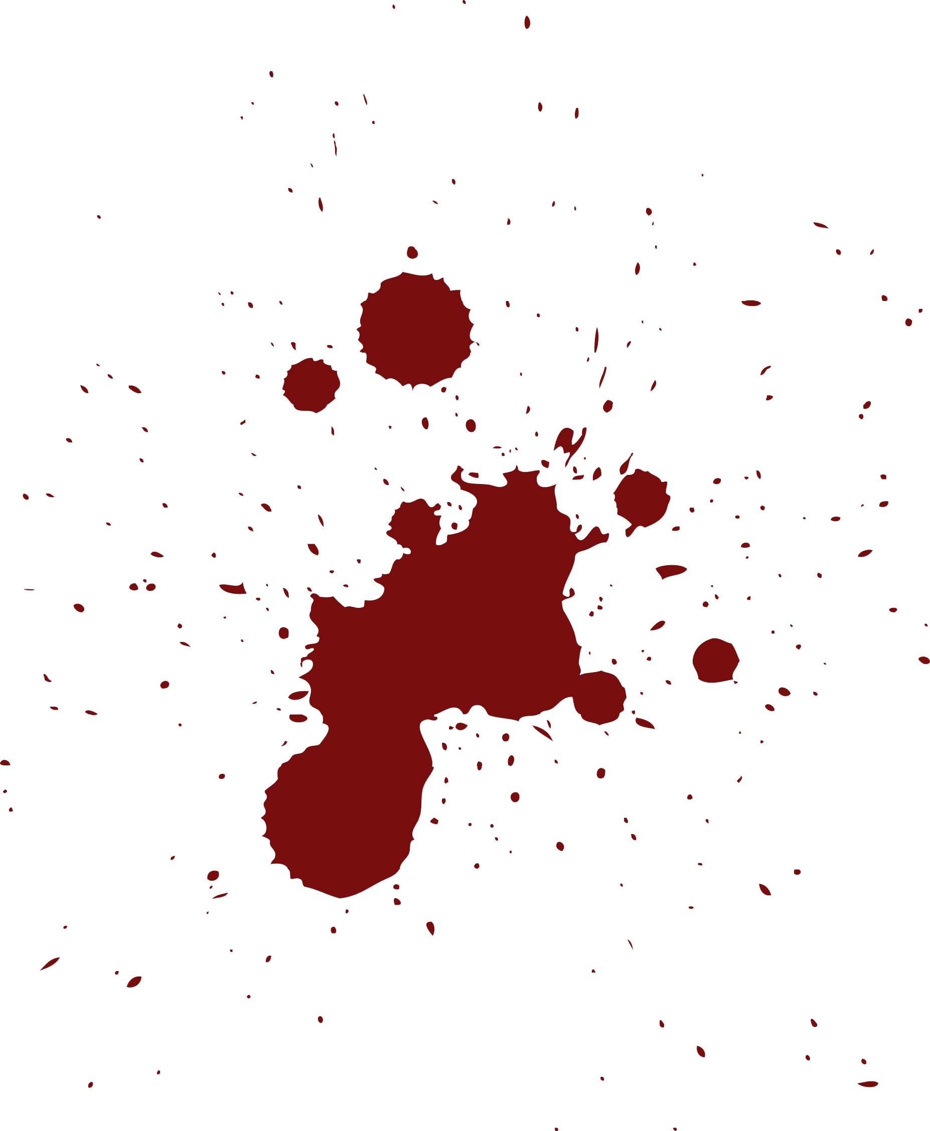 1854x2255 Cartoon blood splatter png 6 PNG Image