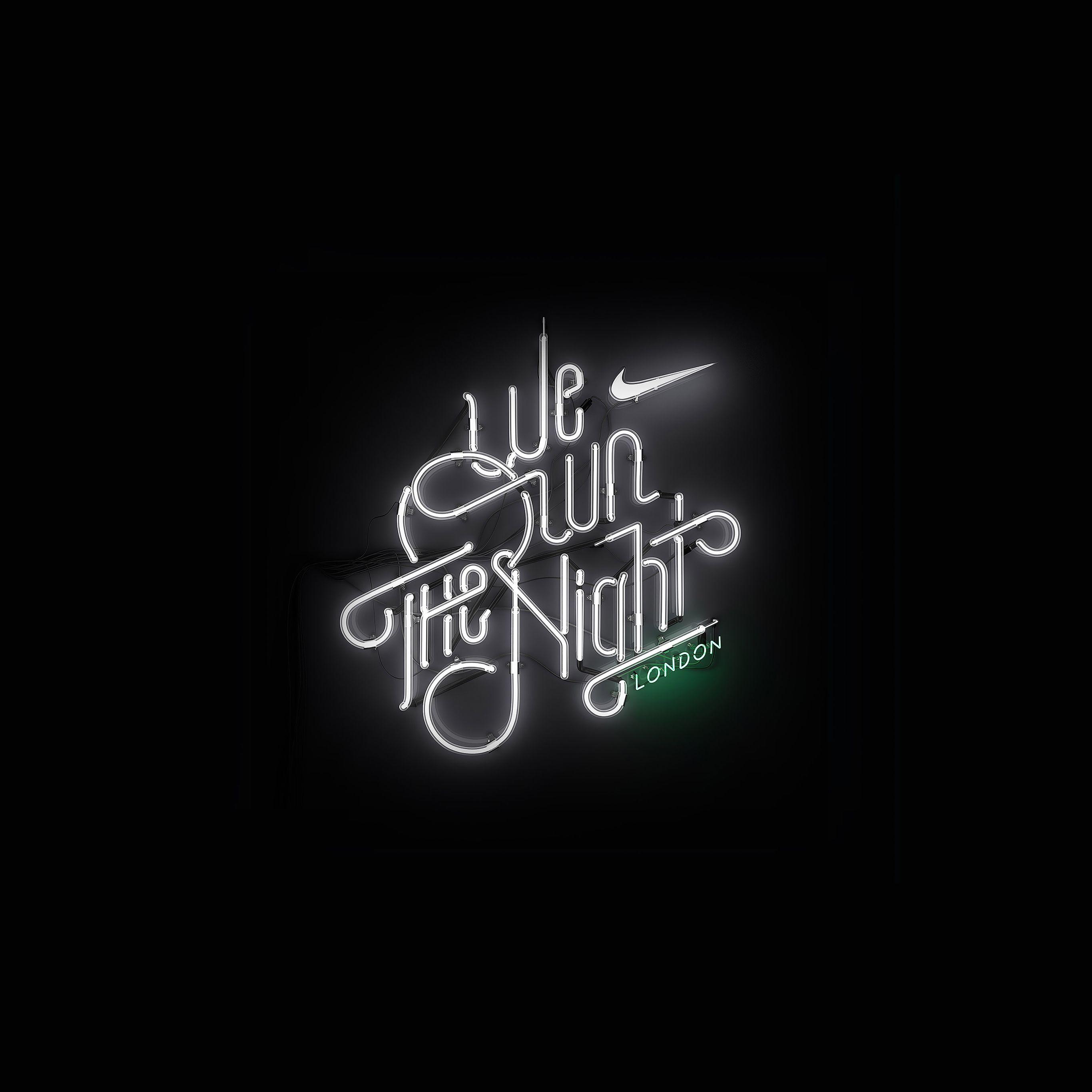 2732x2732 Wallpaper We Run The Night London Logo Nike