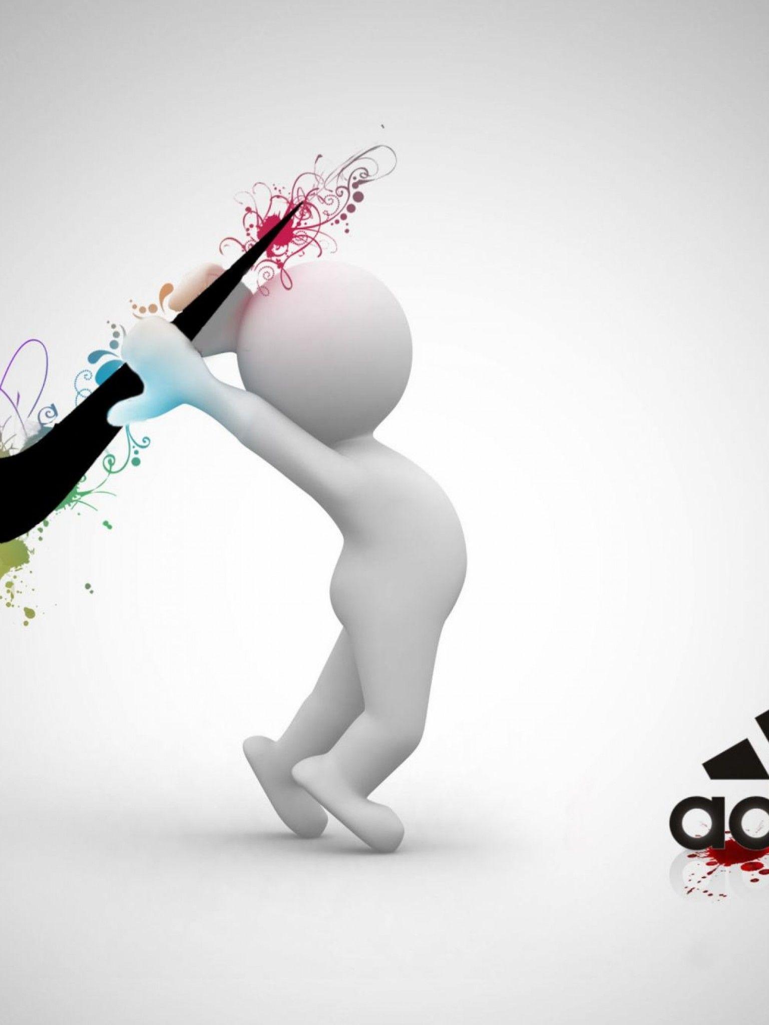 1536x2048 Nike Vs Adidas Logo Wallpaper for Desktop and Mobiles Retina iPad