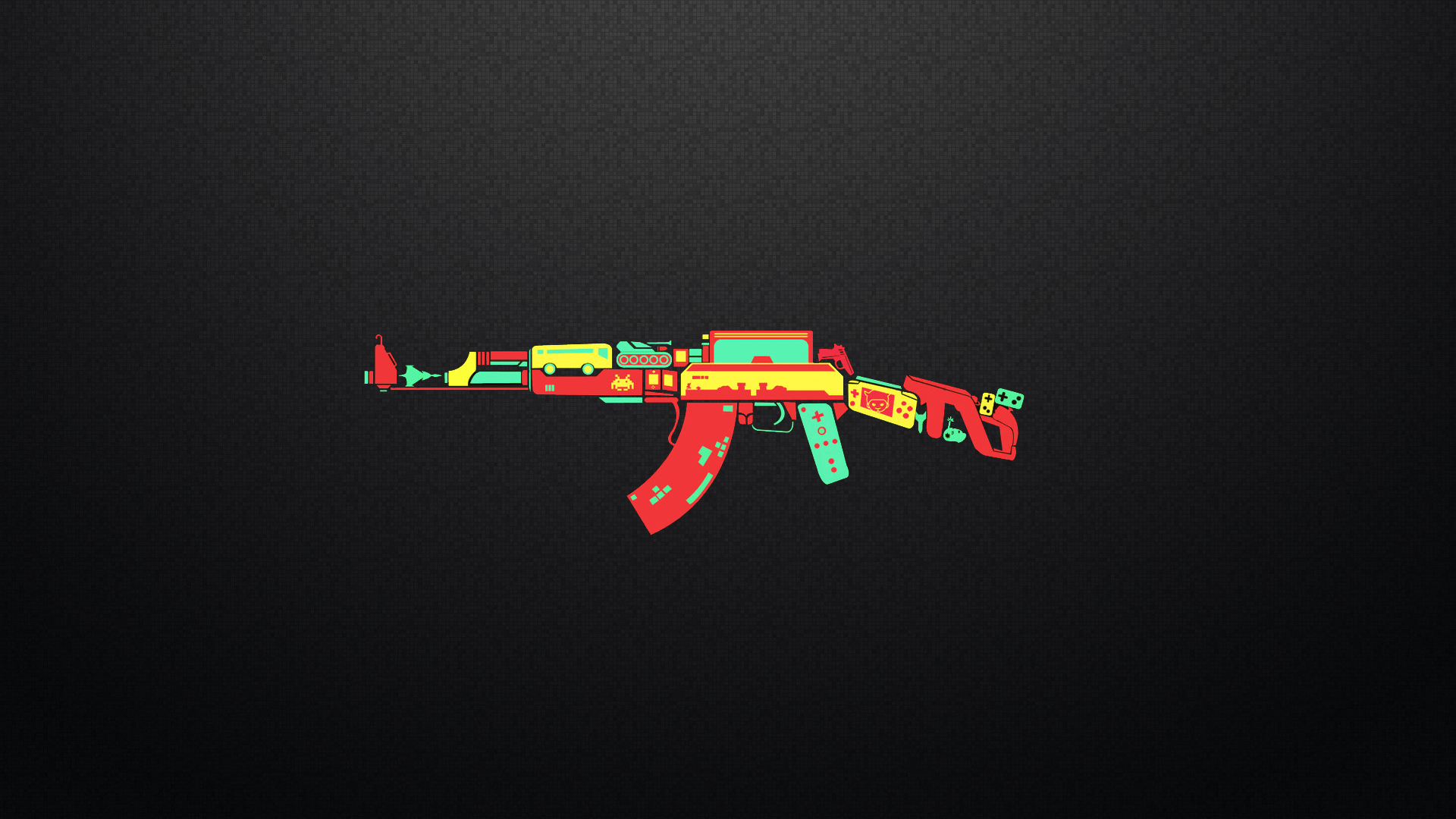 1920x1080 AK 47 Controller Game Weapon Funny Humor Wallpaperx1080