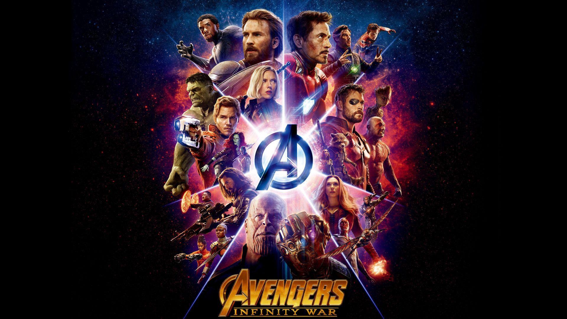 1920x1080 Download wallpaper: All the heroes from Avengers: Infinity War