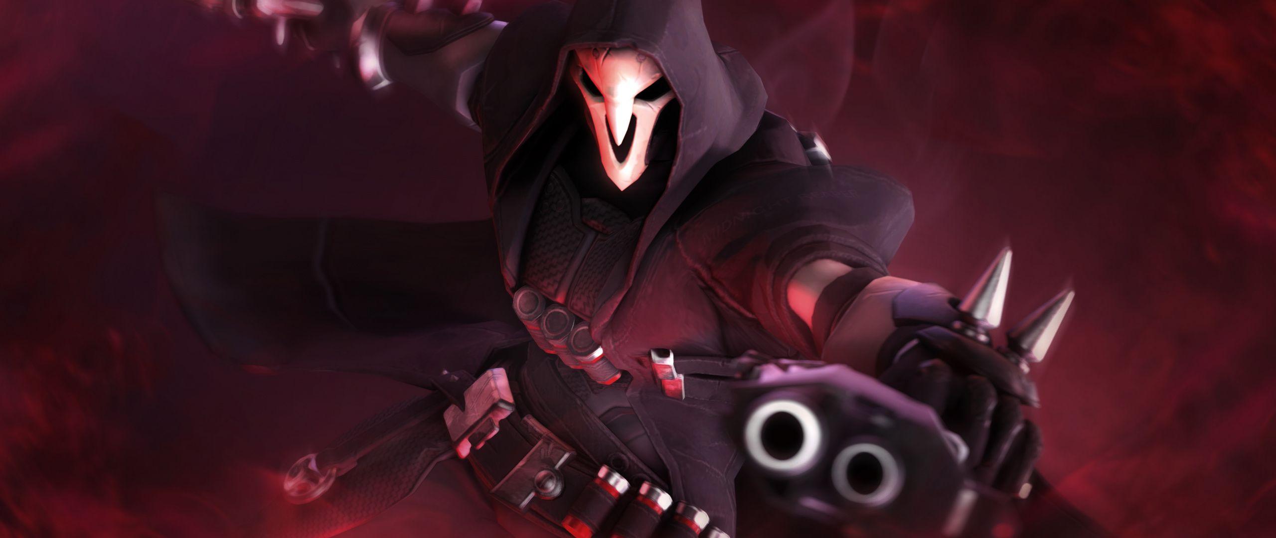 2560x1080 Download Reaper, overwatch, online game wallpaper, 2560x Dual