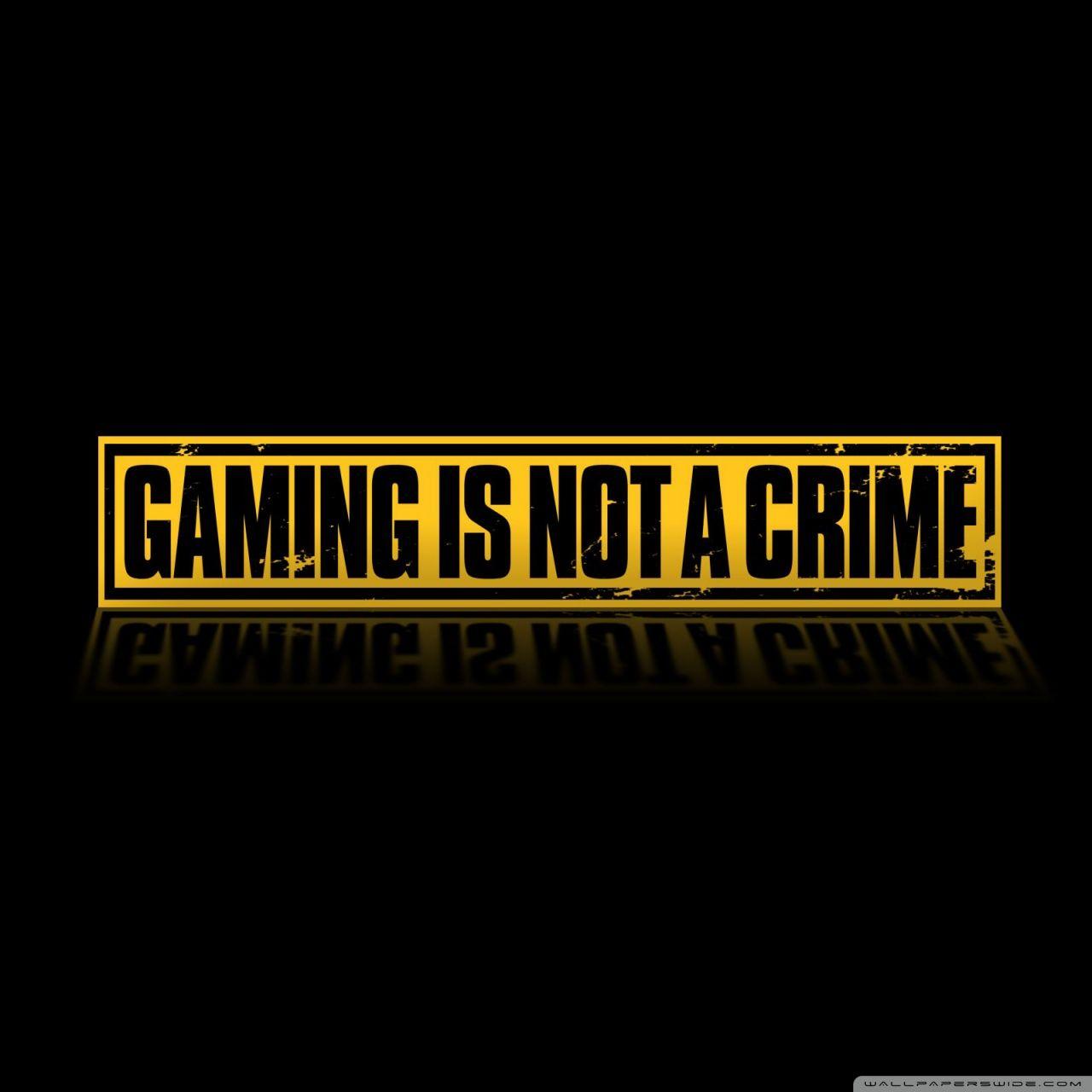 1280x1280 Gaming Is Not A Crime Ultra HD Desktop Background Wallpaper for 4K