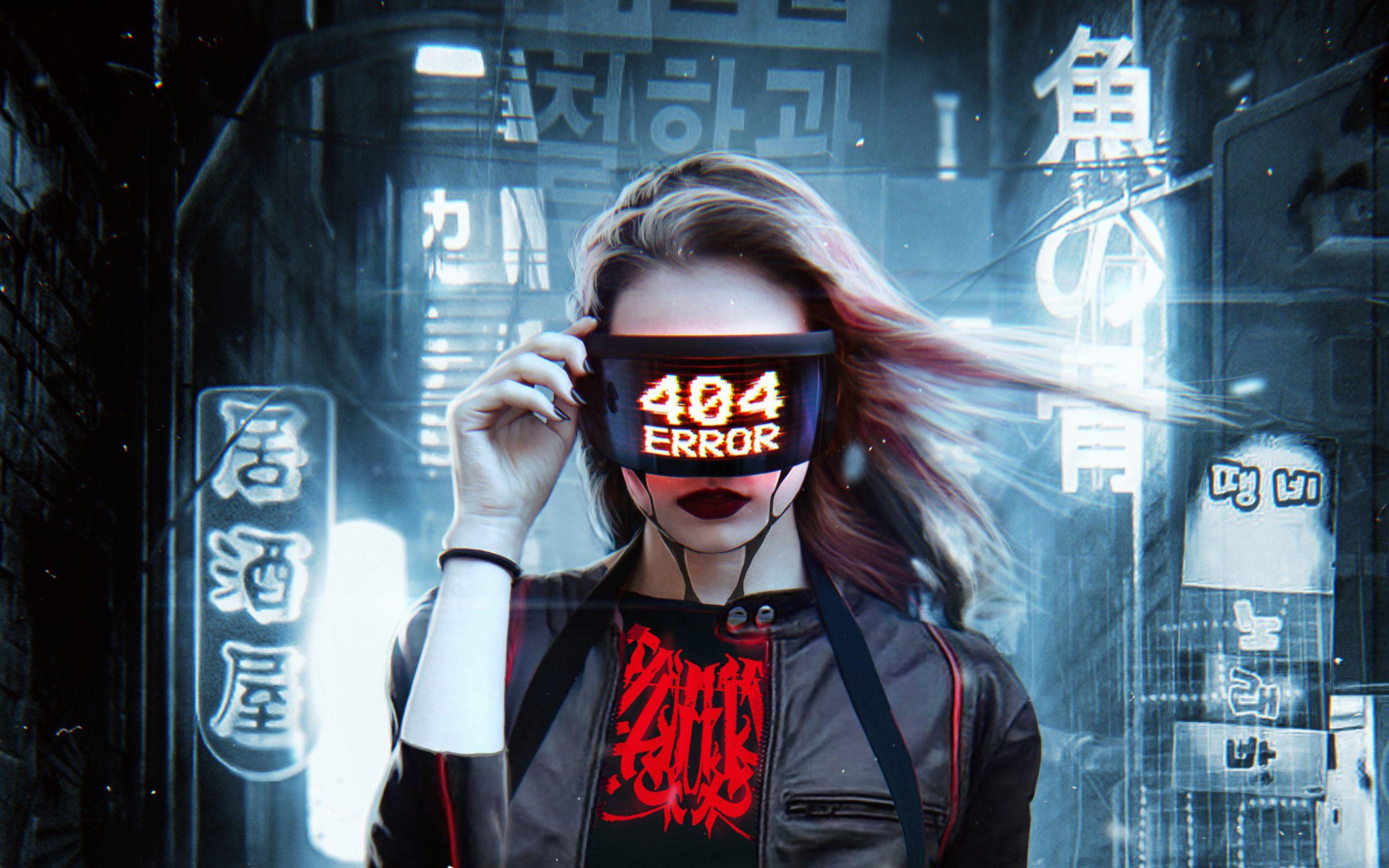 2560x1600 Error Cyberpuk Girl 2560x1600 Resolution HD 4k