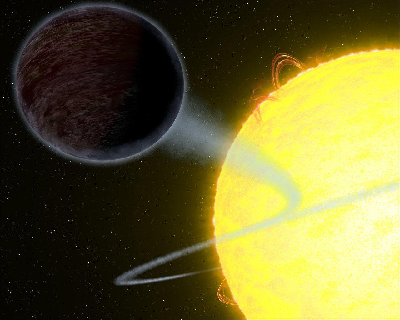 1280x1024 NASA's Hubble Captures Blistering Pitch Black Planet