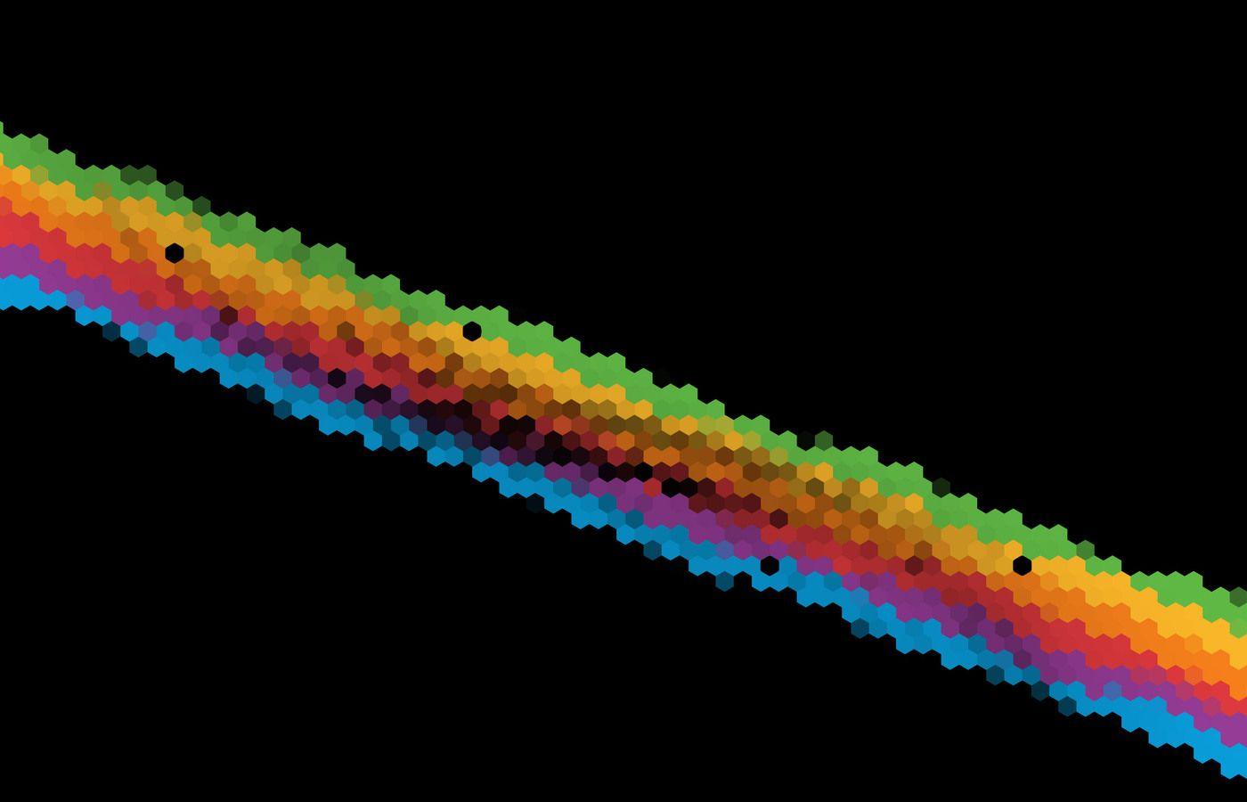 1400x900 Hexagona Apple Rainbow Ios11 1400x900 Resolution HD 4k