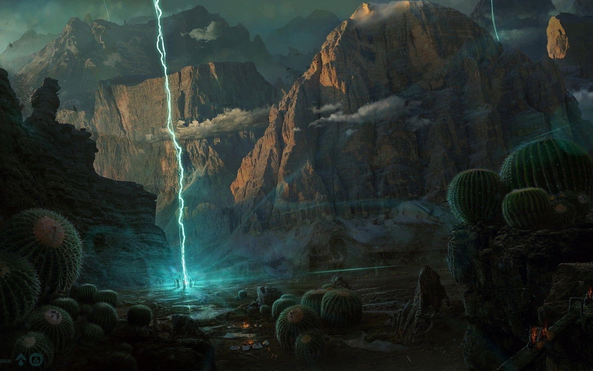 1920x1200 Digital Art Landscape Wallpaper