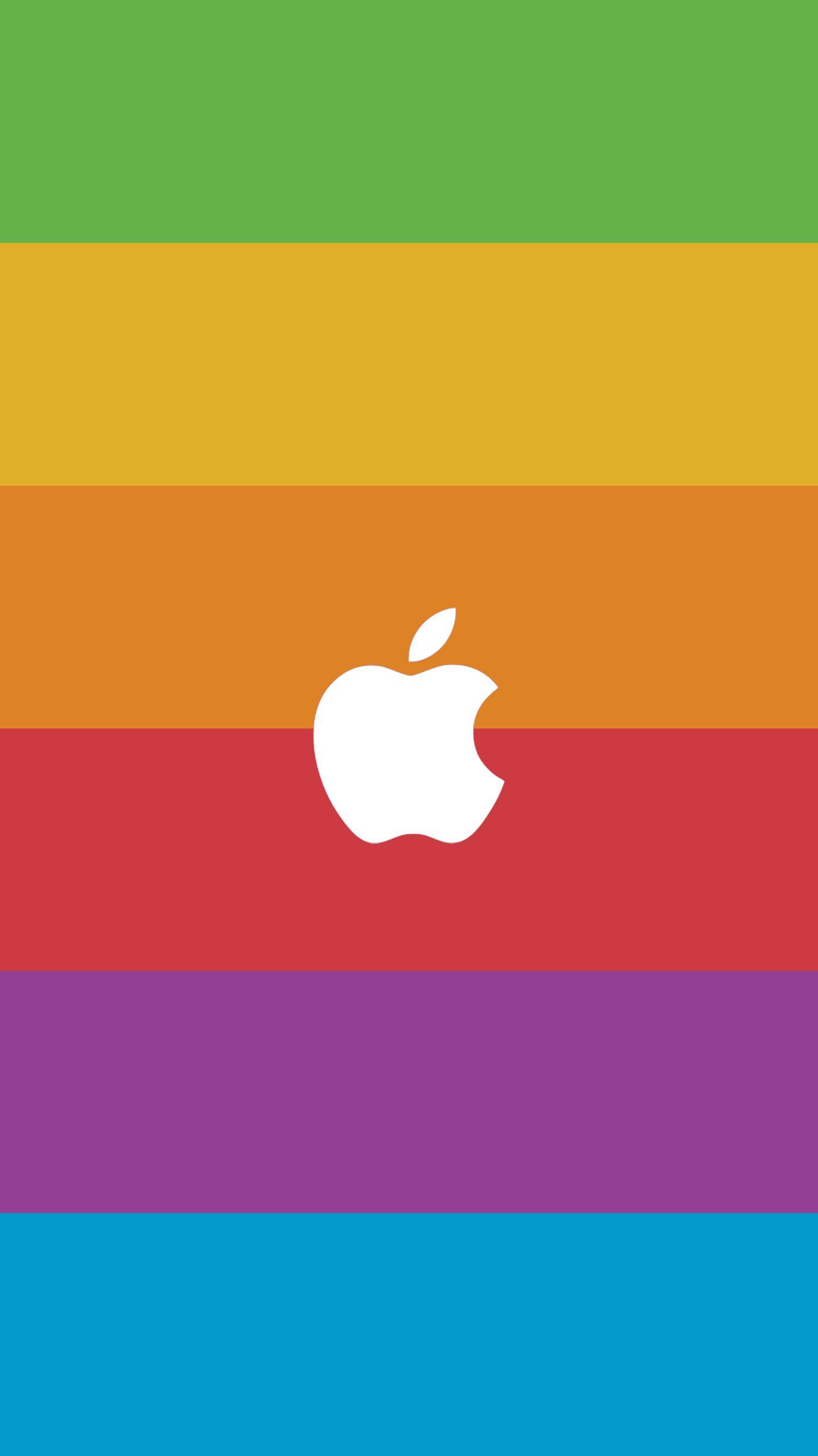 Rainbow Apple Wallpapers - Top Free Rainbow Apple Backgrounds ...