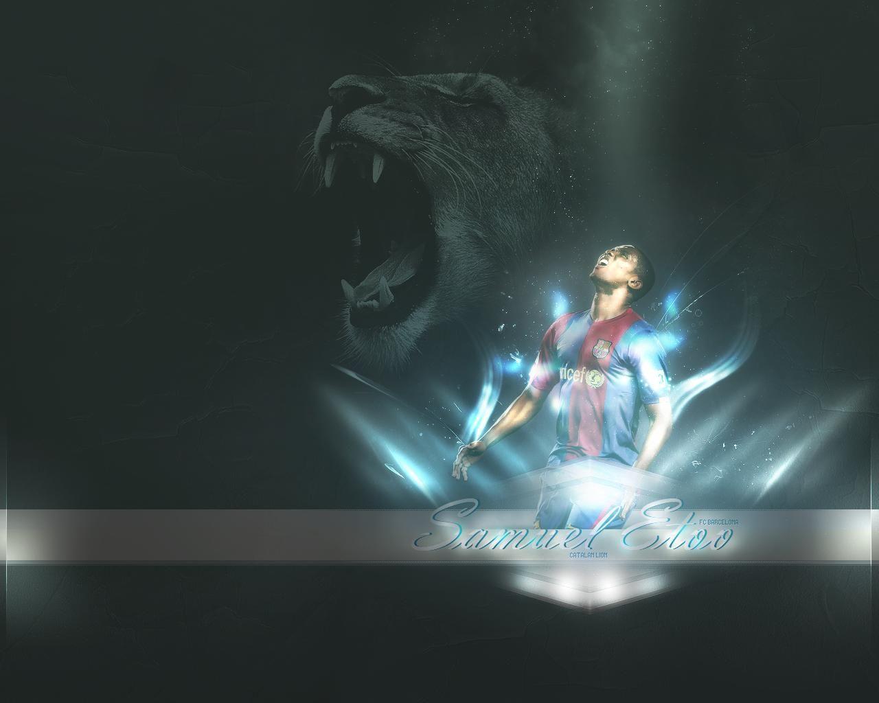 1280x1024 Samuel Eto'o Football Wallpaper