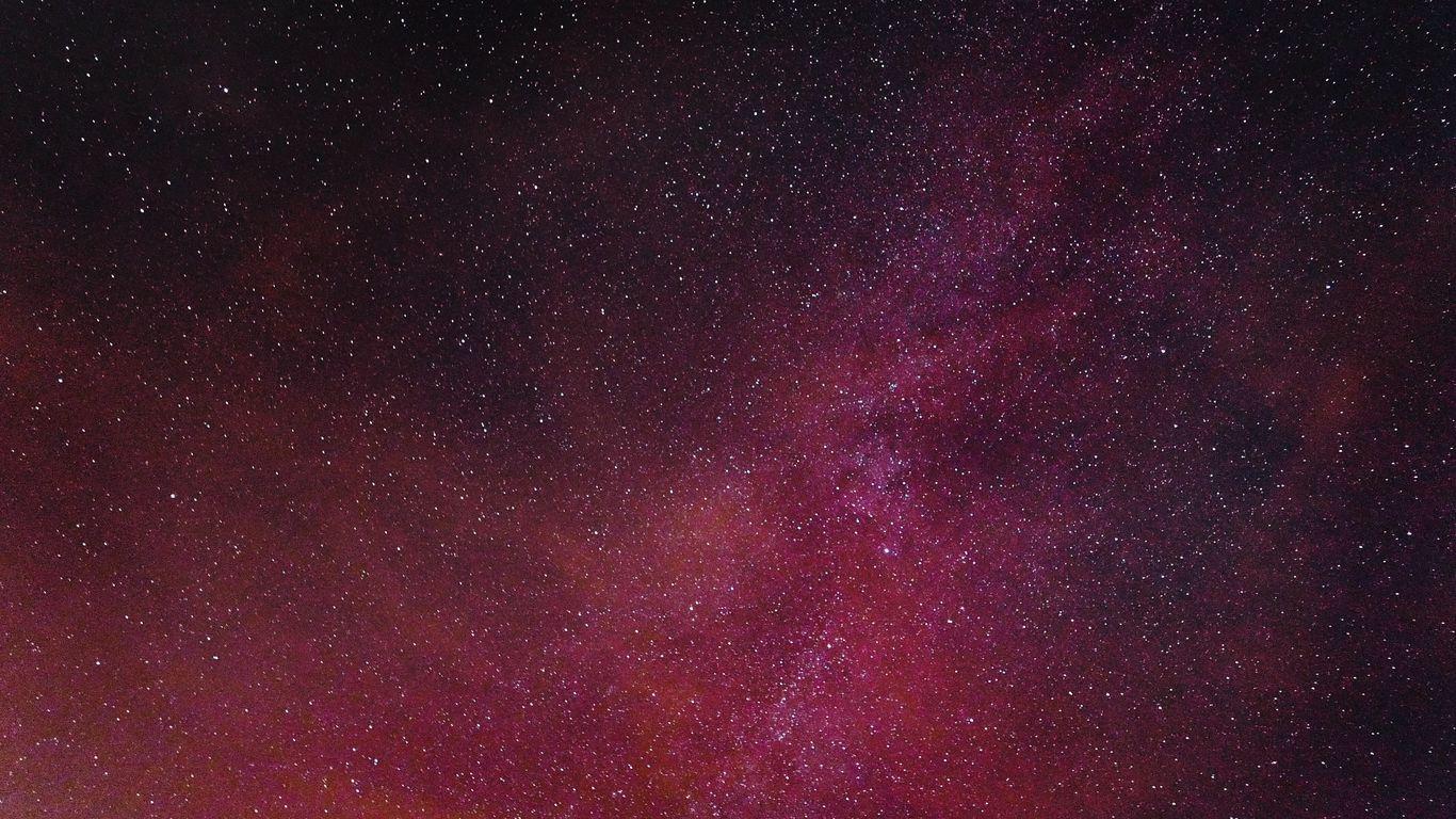 1366x768 Download wallpaper 1366x768 starry sky, burgundy, stars tablet