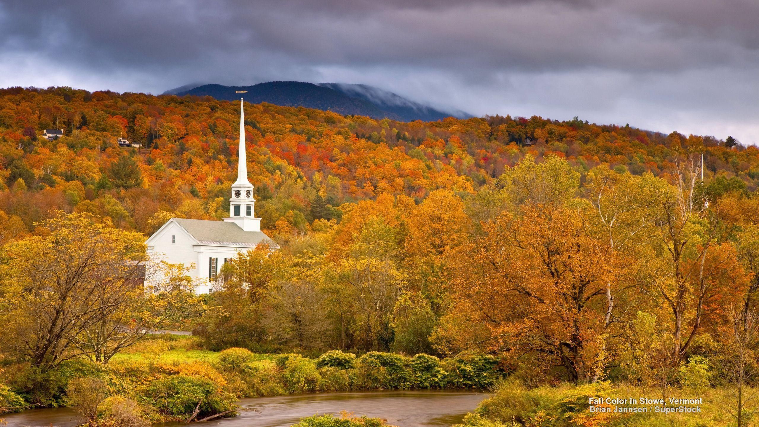 Vermont Autumn Scenes Desktop Wallpaper