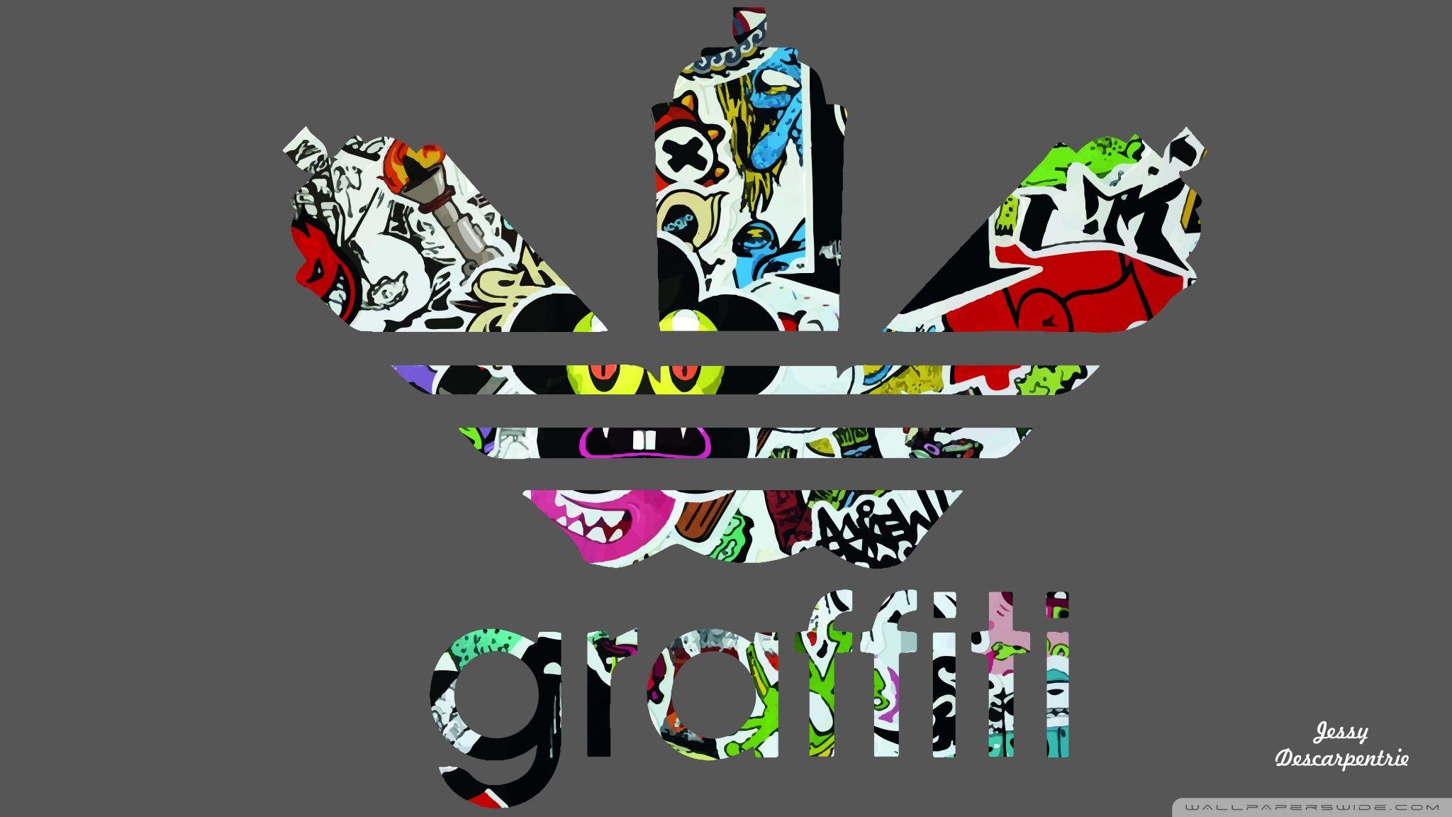 2048x1152 Adidas Graffiti Ultra HD Desktop Background Wallpaper For 4K UHD
