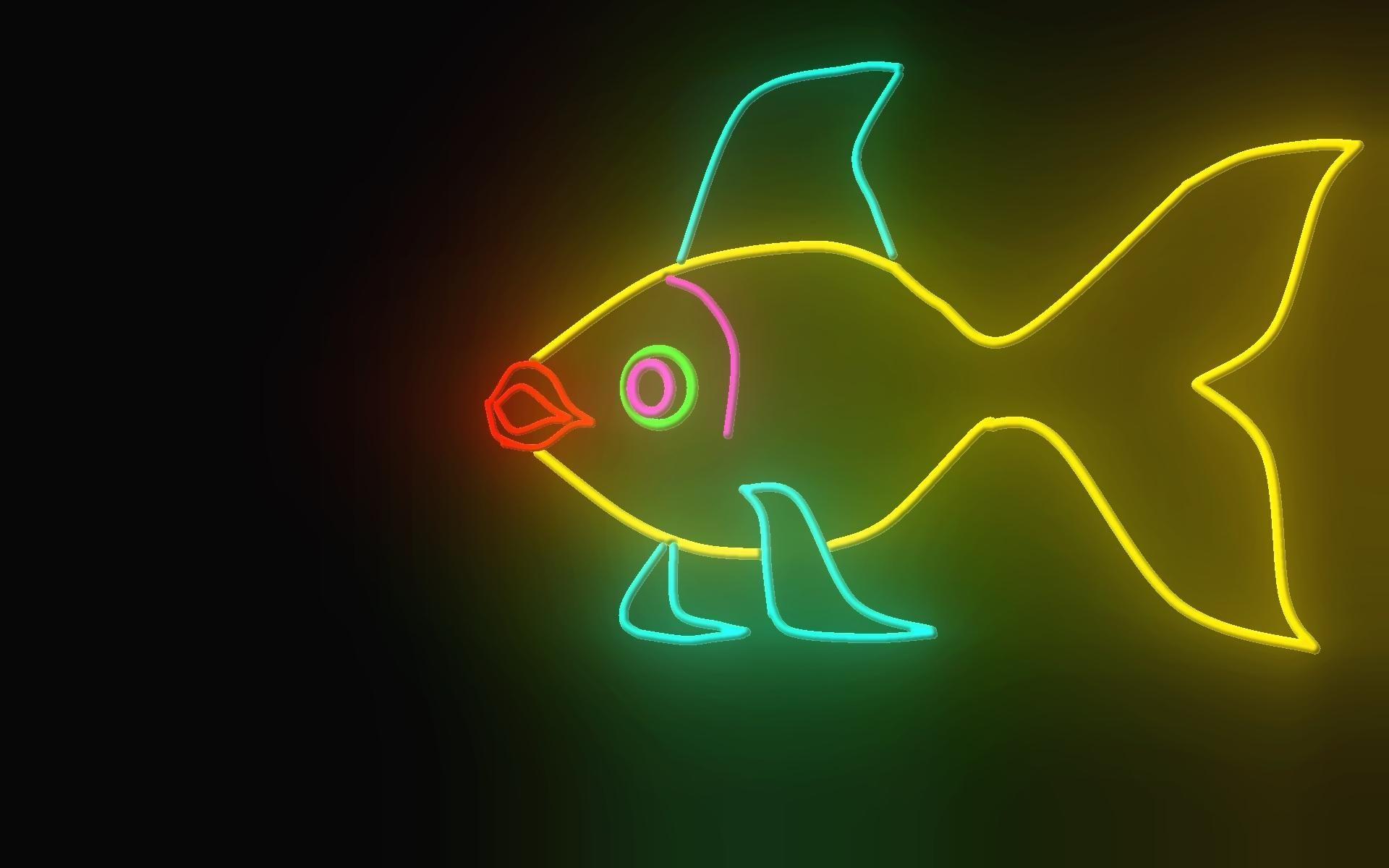 Neon Fish Wallpapers Top Free Neon Fish Backgrounds WallpaperAccess