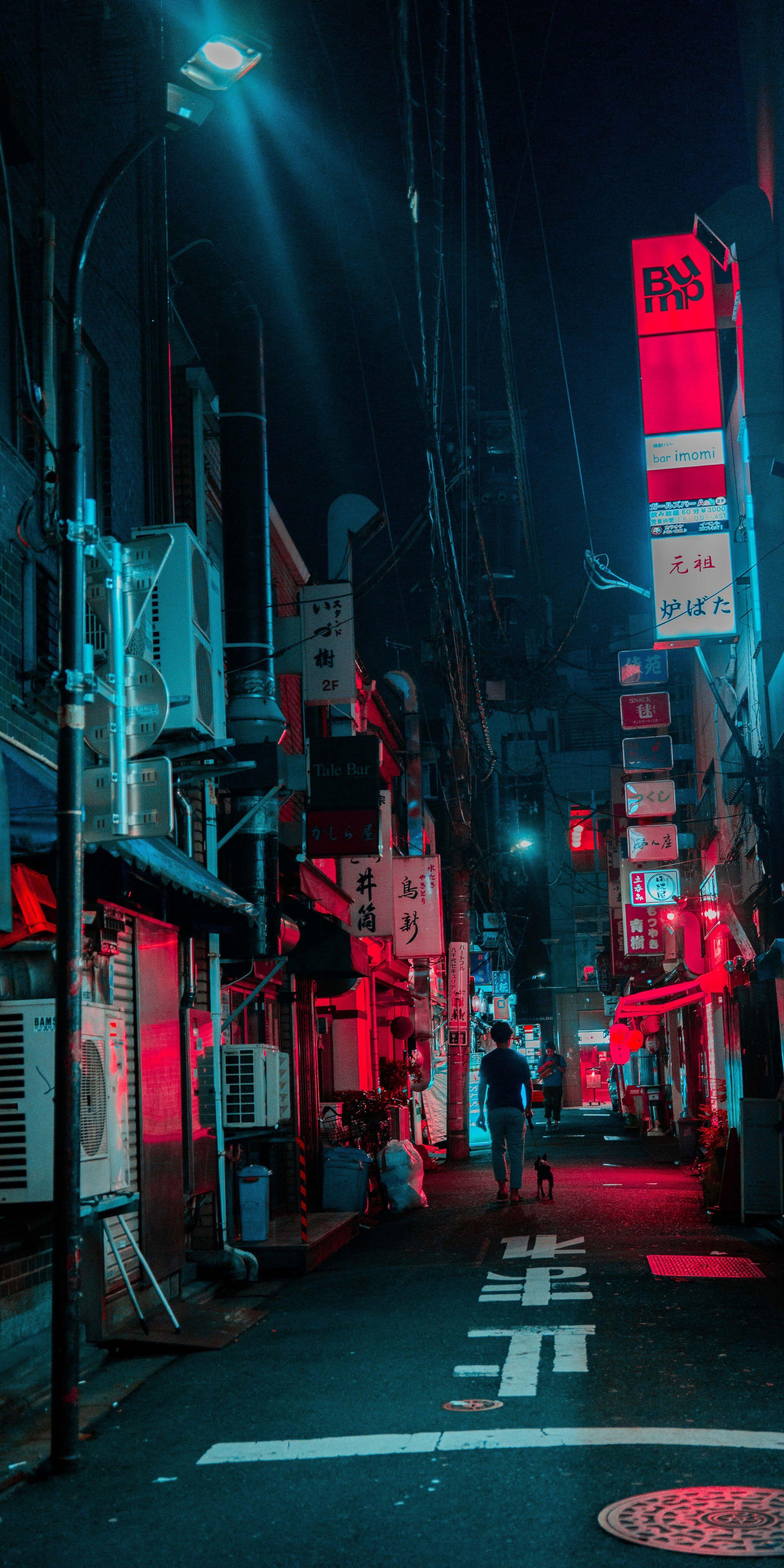 CyberPunk, cities, city, lights, pixel, HD phone wallpaper