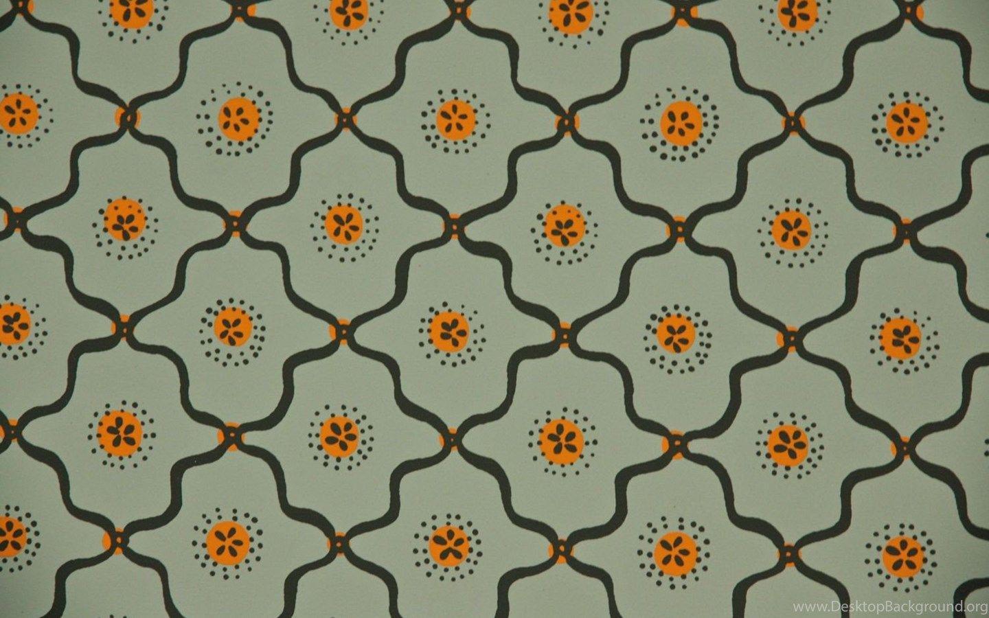 1440x900 1950's Vintage Wallpaper Gray Green And By HannahsTreasures