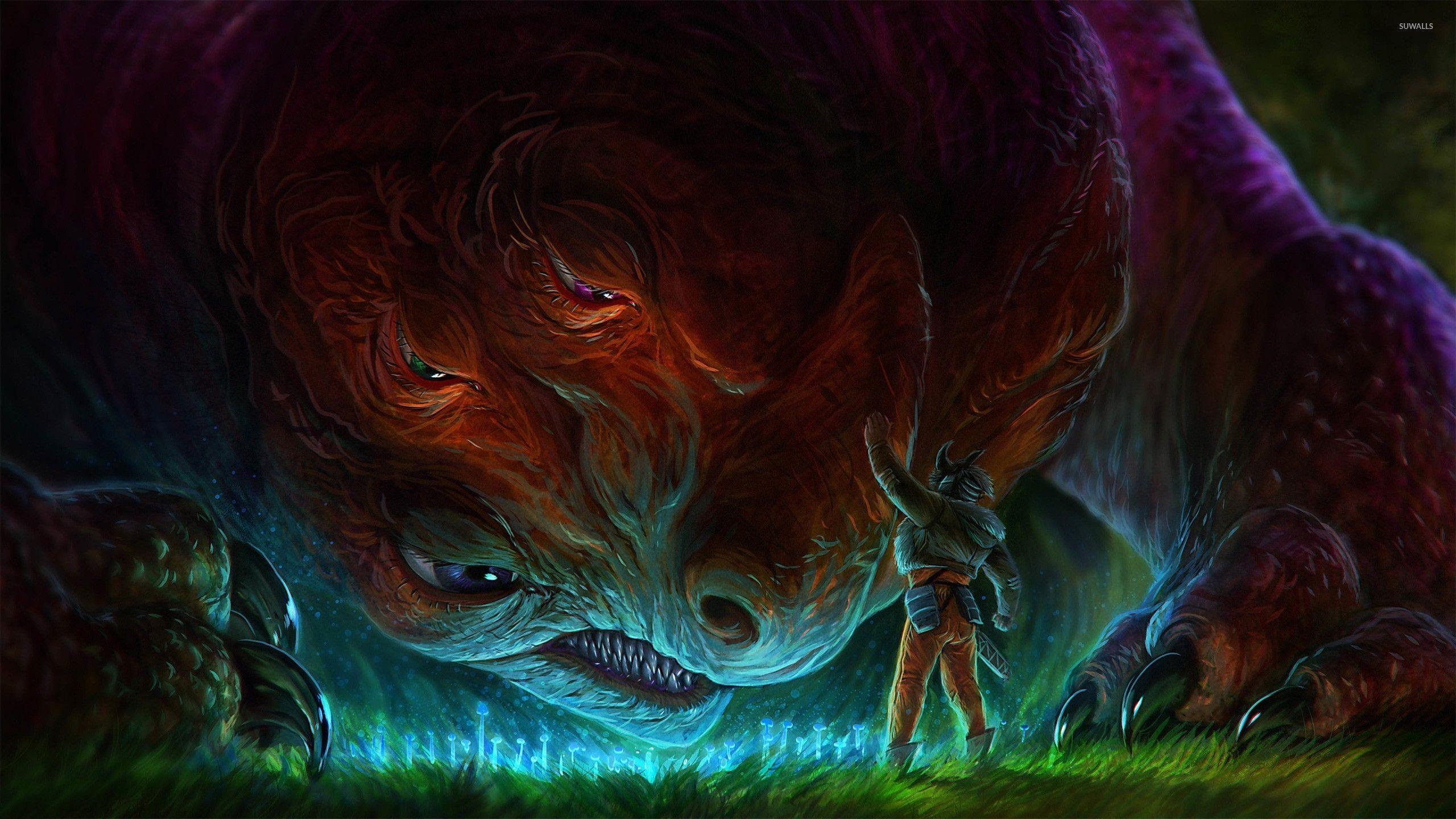 2560x1440 Against the monster wallpaper wallpaper
