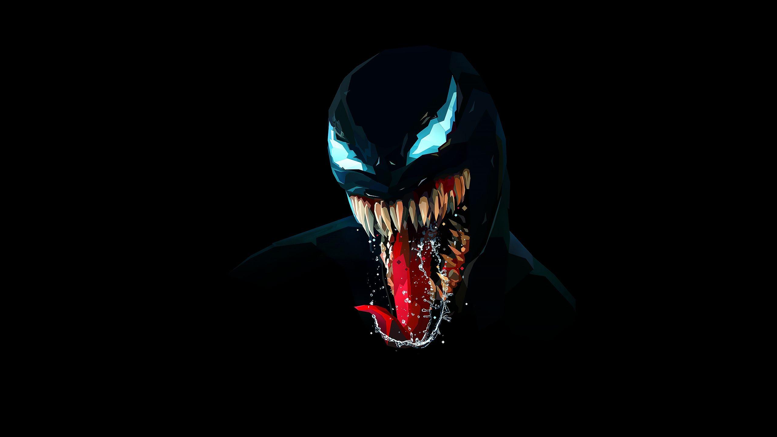 2560x1440 Download 2560x1440 Venom, Minimalism, Monster, Artwork Wallpaper