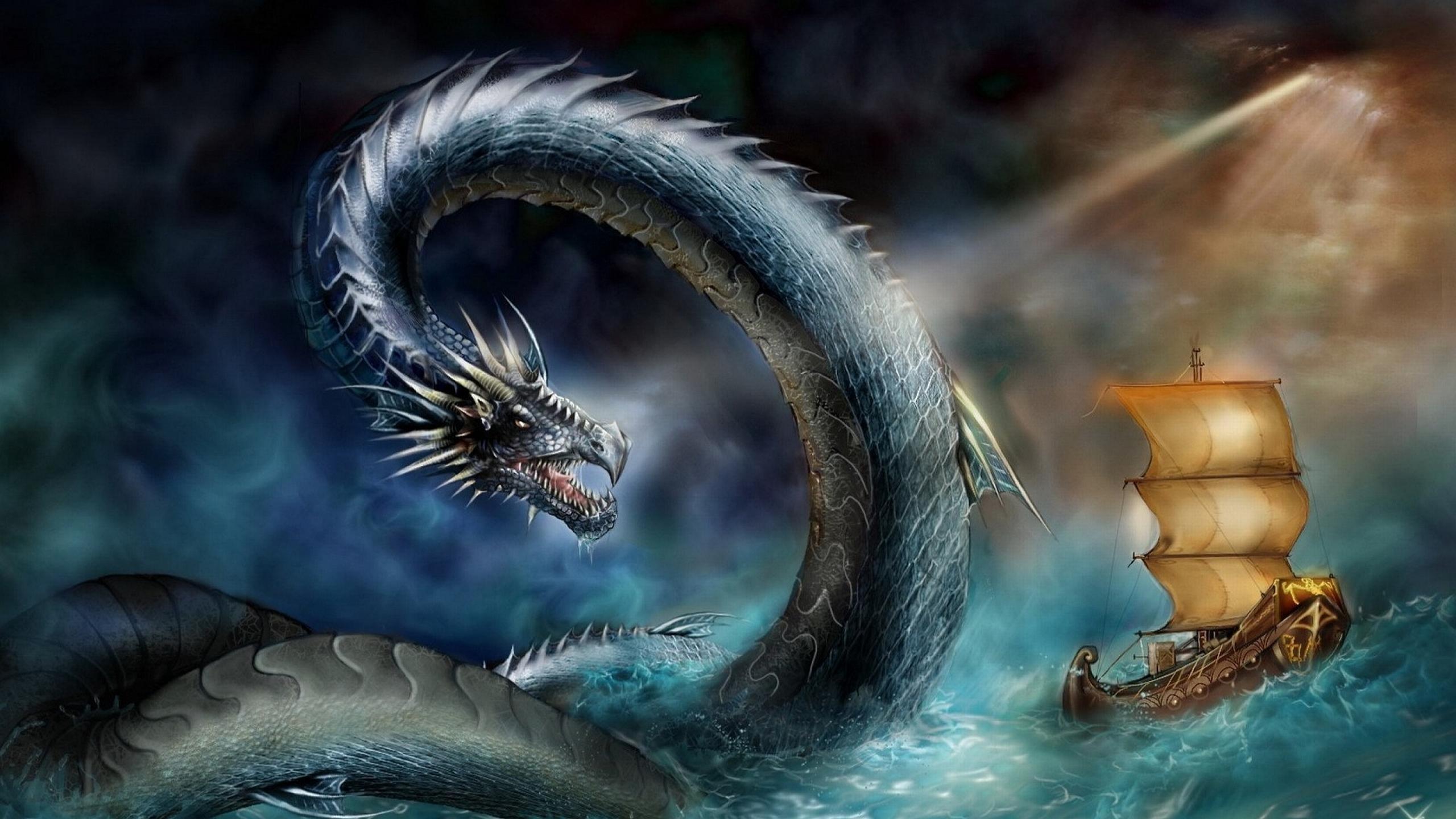2560x1440 Sea Monster wallpaper 2560x1440 desktop background