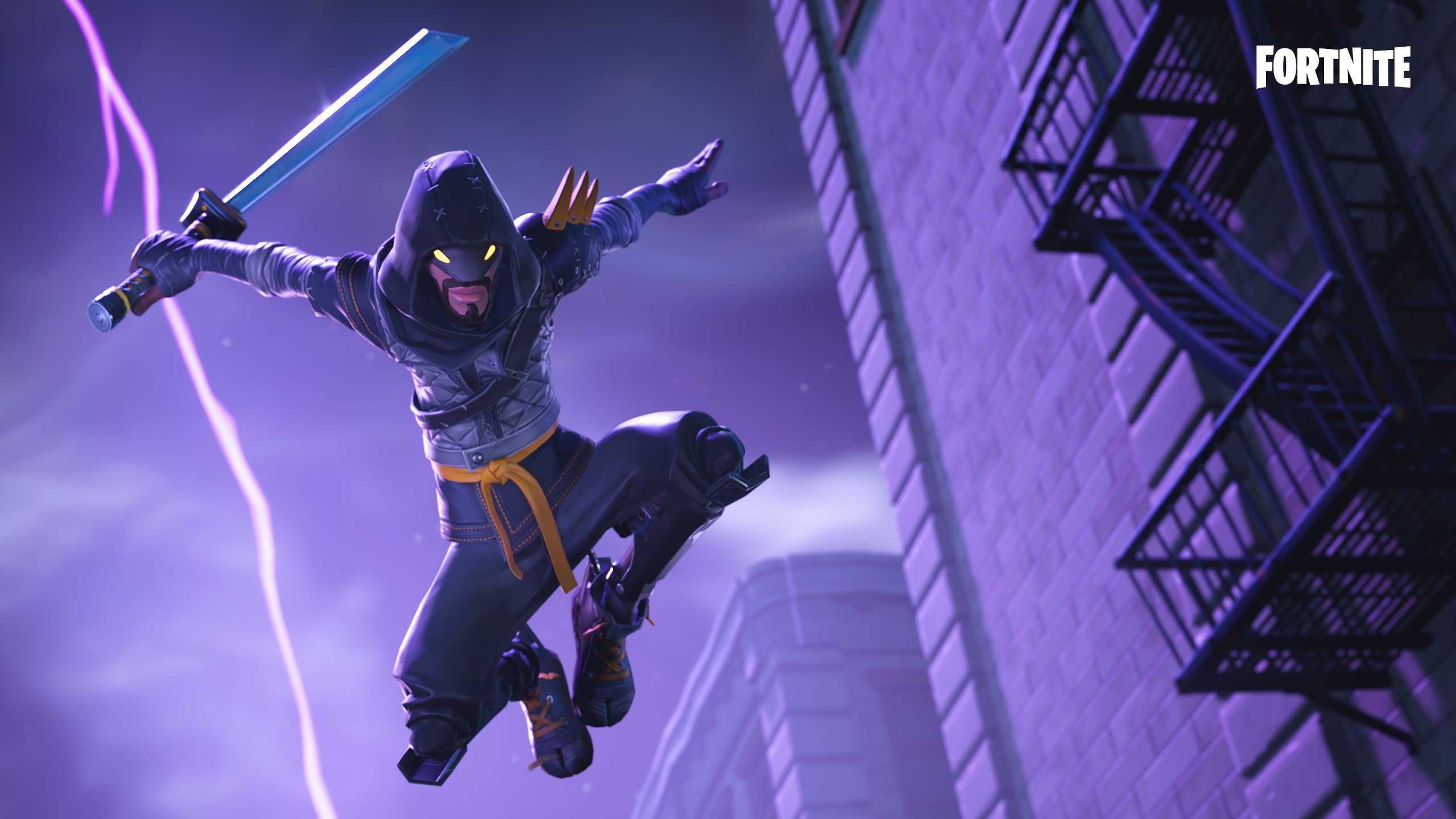 2560x1440 Fortnite Mythic Cloaked Star Ninja HD Wallpaper (2560x1440)