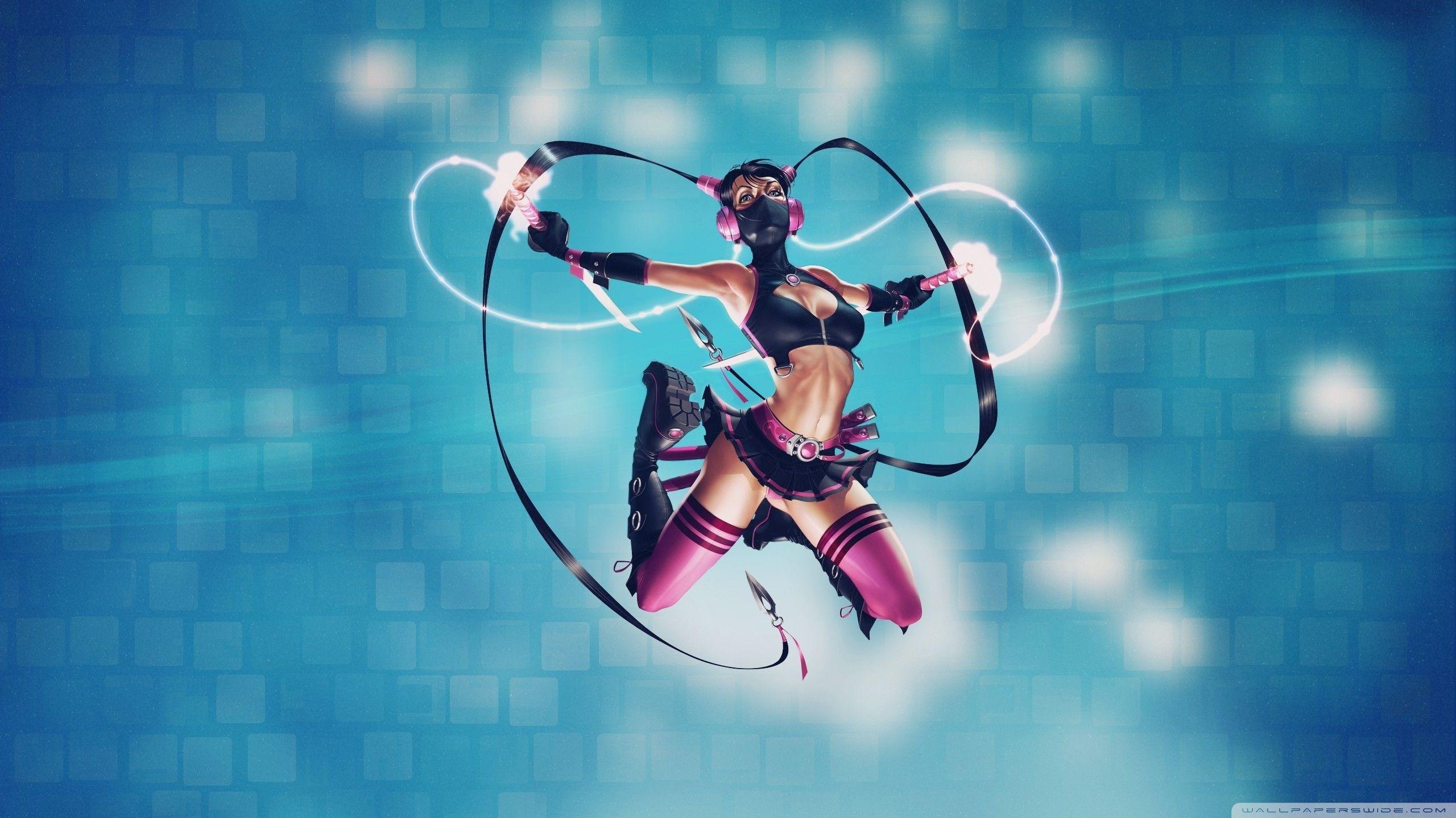 2560x1440 Ninja Art Wallpaper