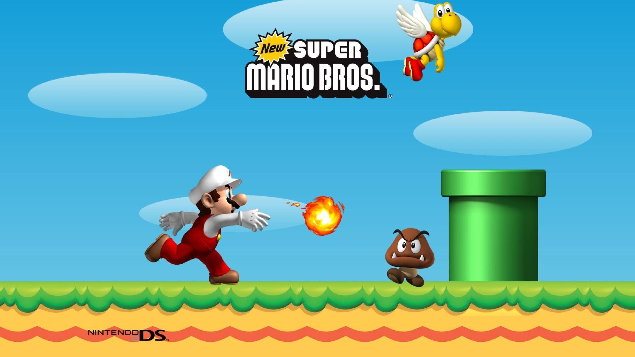 2560x1440 mario, ball, fire 1440P Resolution Wallpaper, HD Games