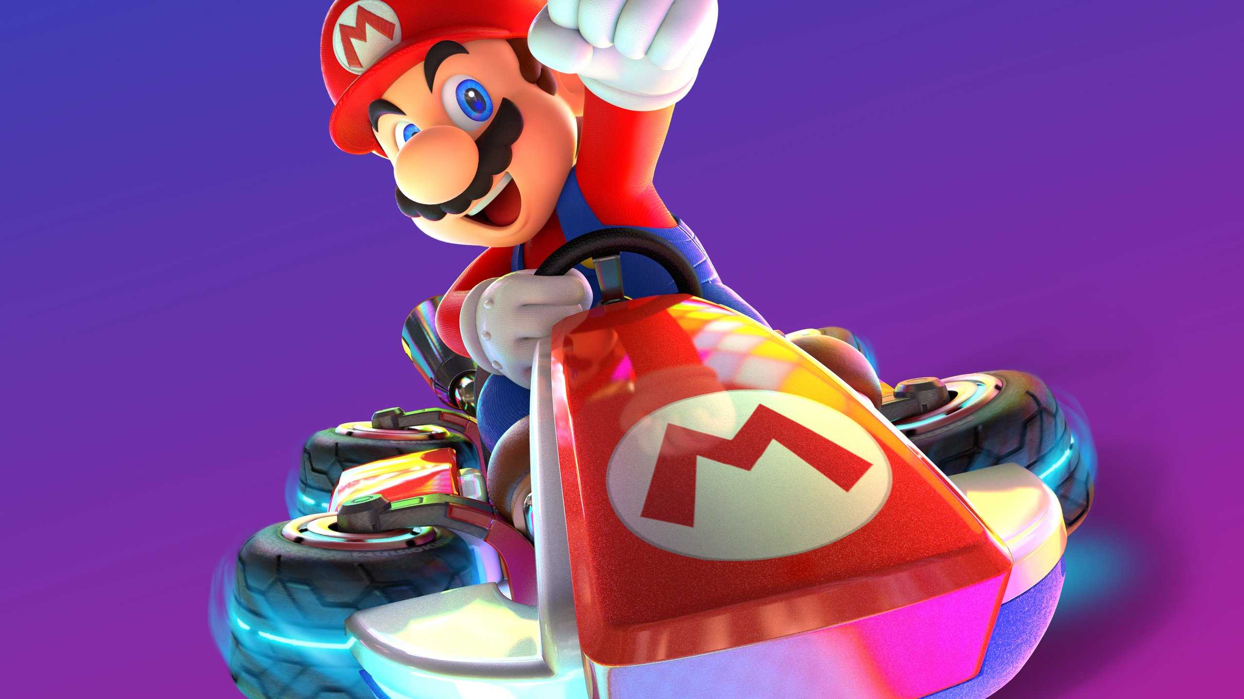 2560x1440 Mario Kart 8 Deluxe Nintendo Switch Game HD Wallpaper (2560x1440)