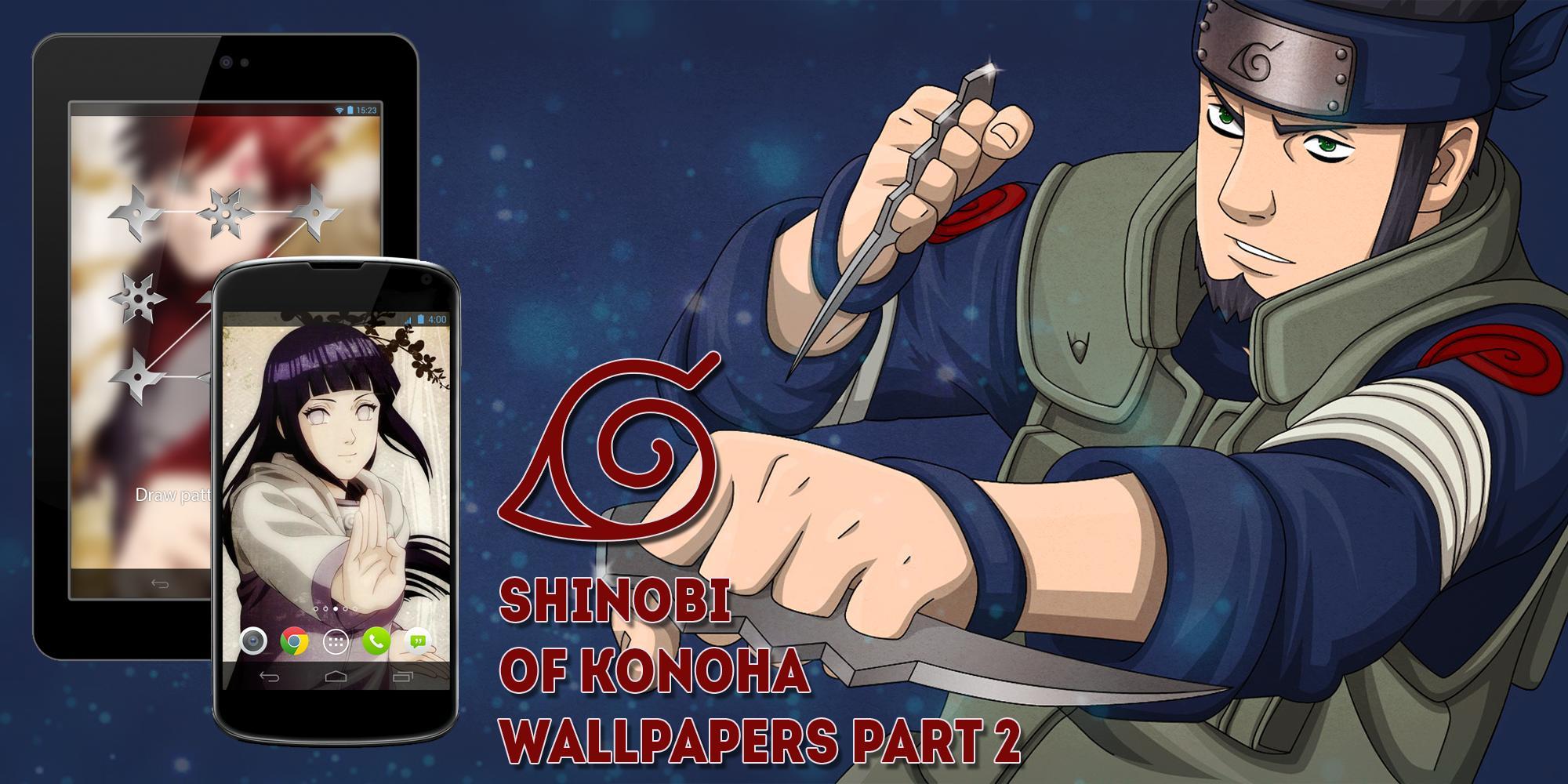 2000x1000 Ninjas of Hidden Leaf Village Anime Lock Screen for Android