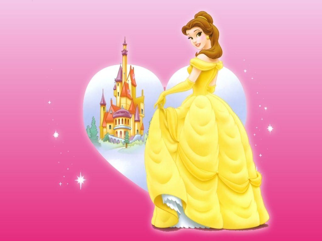 1024x768 Hình nền Belle - Hình nền công chúa Disney