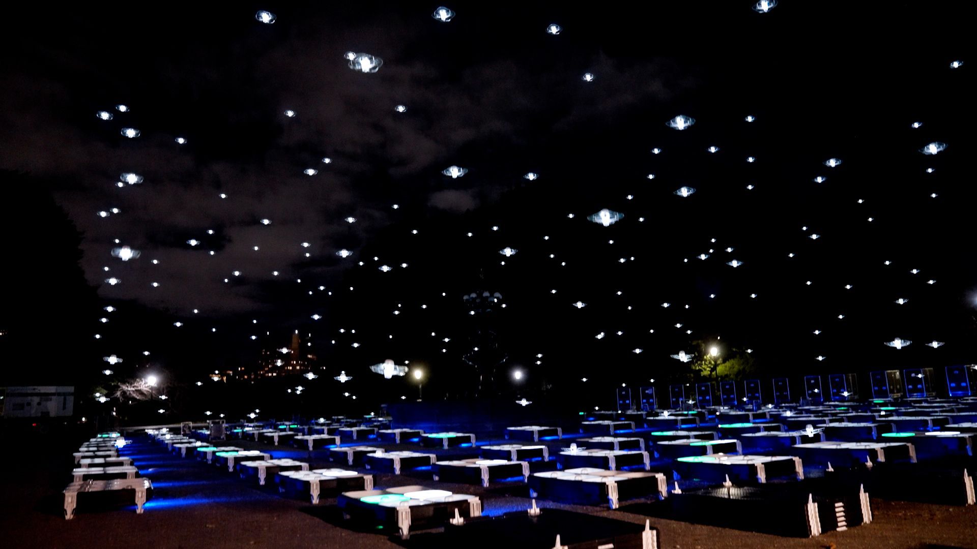 1920x1080 Watch 000 drones fly over Central Park in stunning aerial art performance