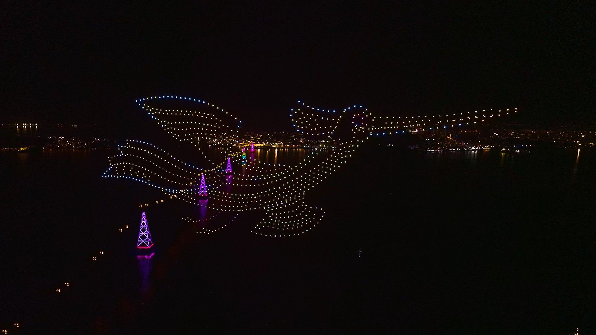 1920x1080 Drone Light Show in Vietnam with Phenomenal Effect Drone Show