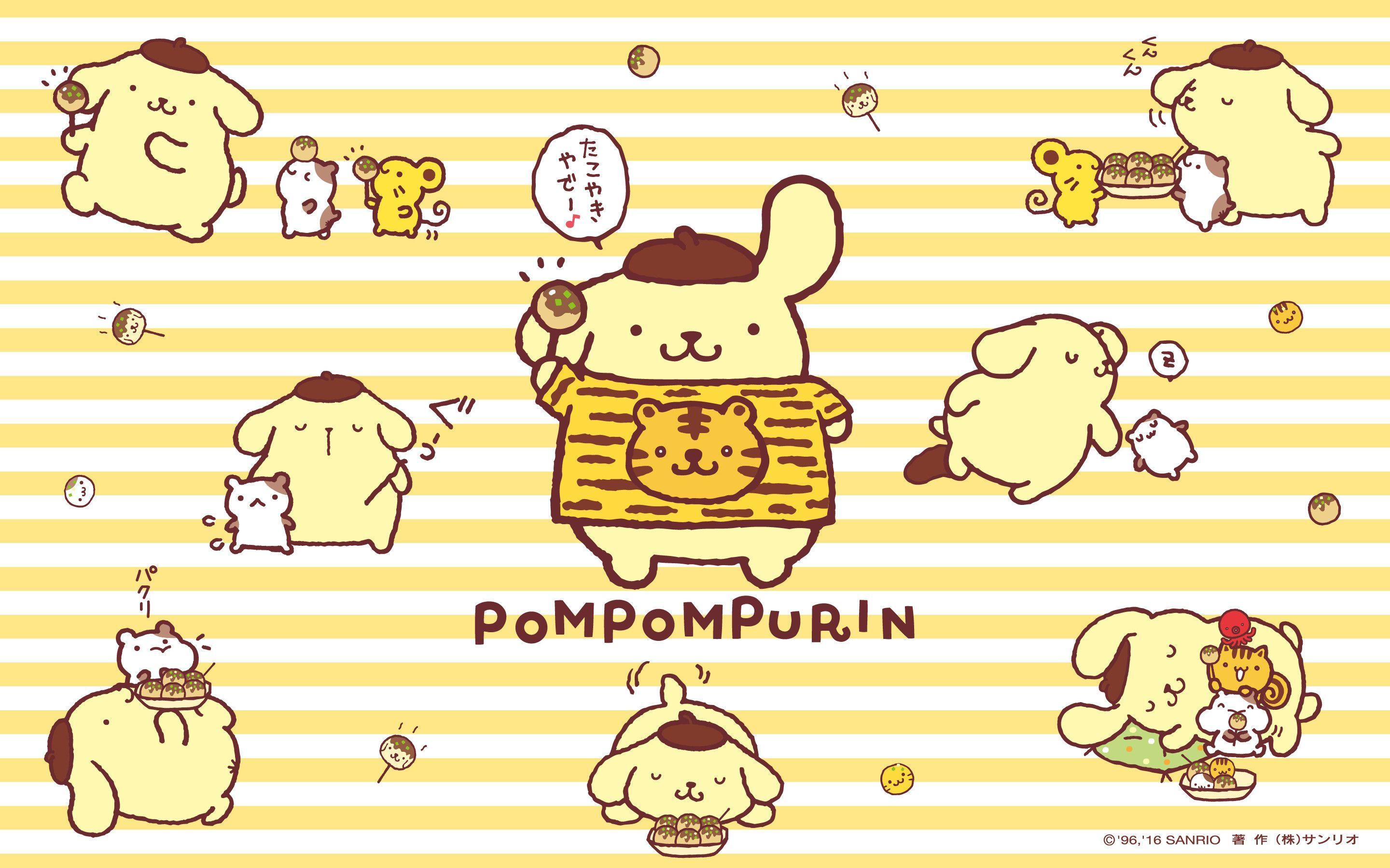 6 New Sanrio Pompompurin Phone Wallpapers To Save For Free