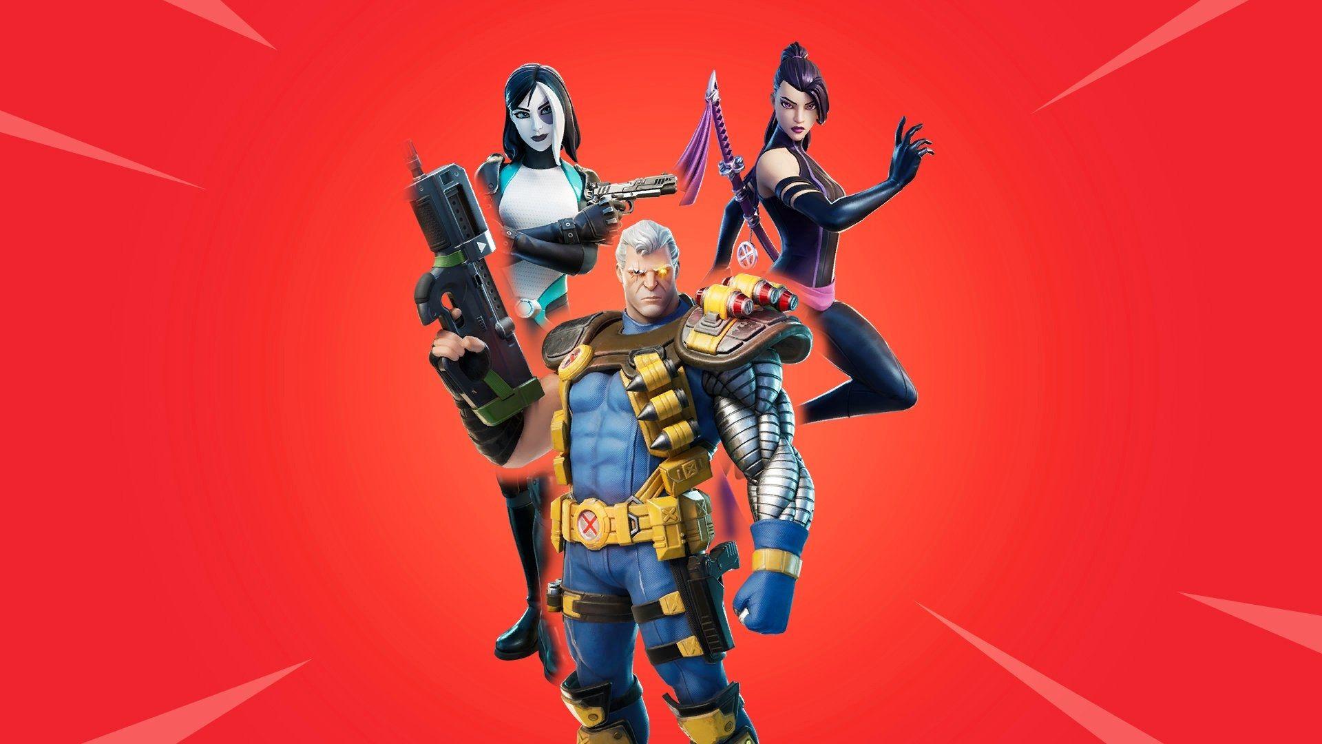 1920x1080 Psylocke, Cable and Domino Fortnite Wallpaper, HD Games 4K