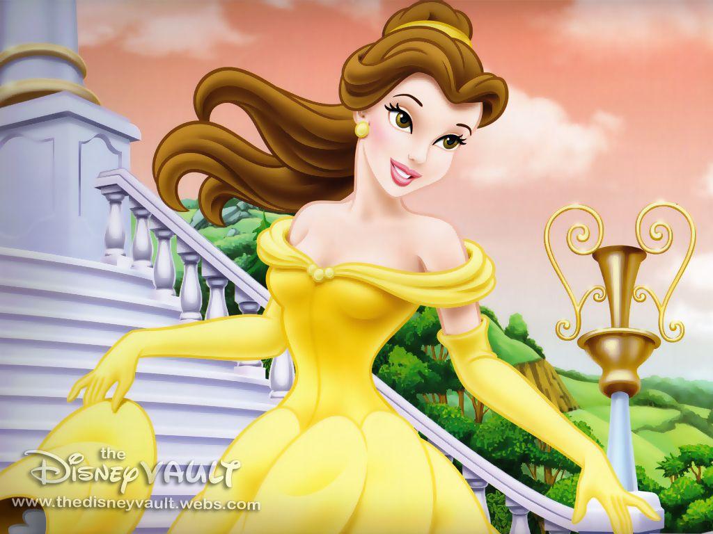 1024x768 Hình nền Belle - Hình nền công chúa Disney