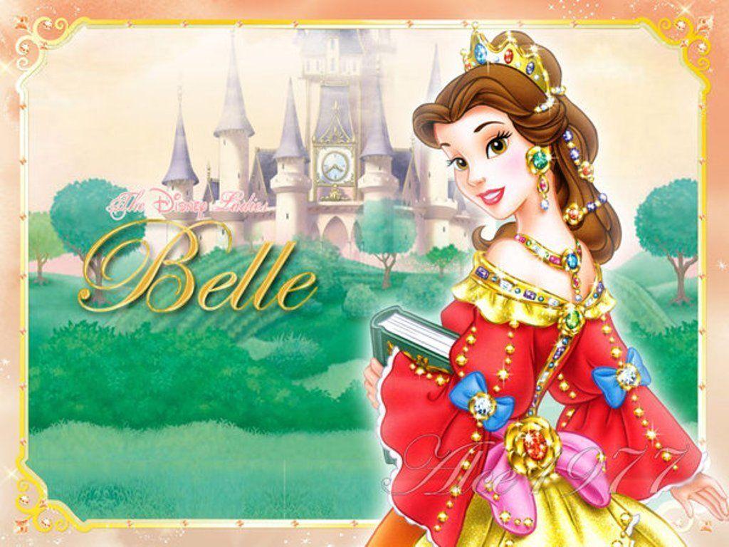 1024x768 Princess Belle - Hình nền công chúa Disney