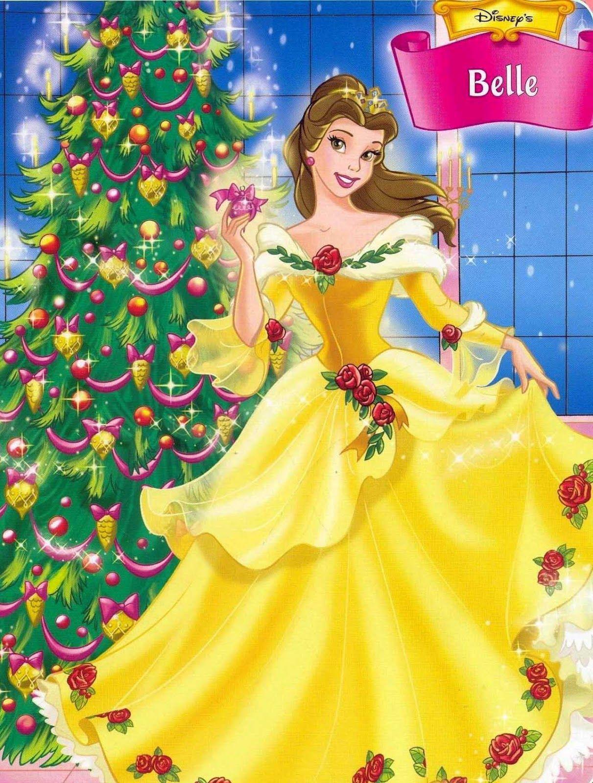 1211x1600 Walt Disney World: 2 Disney Princess Belle Christmas Day Hình nền