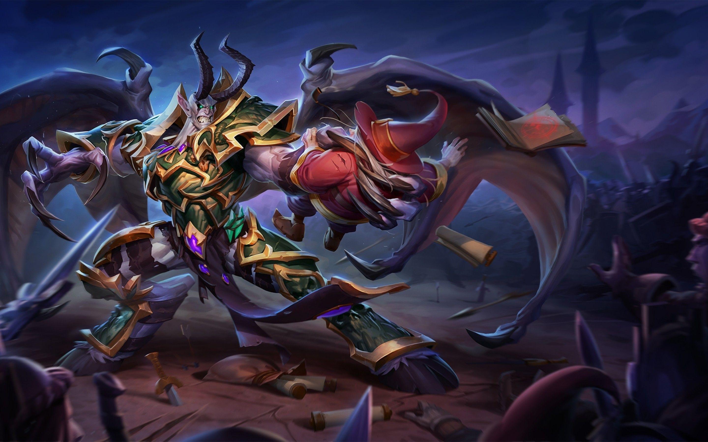 2880x1800 Download 2880x1800 Mal'ganis, Heroes Of The Storm, Armor, Horns