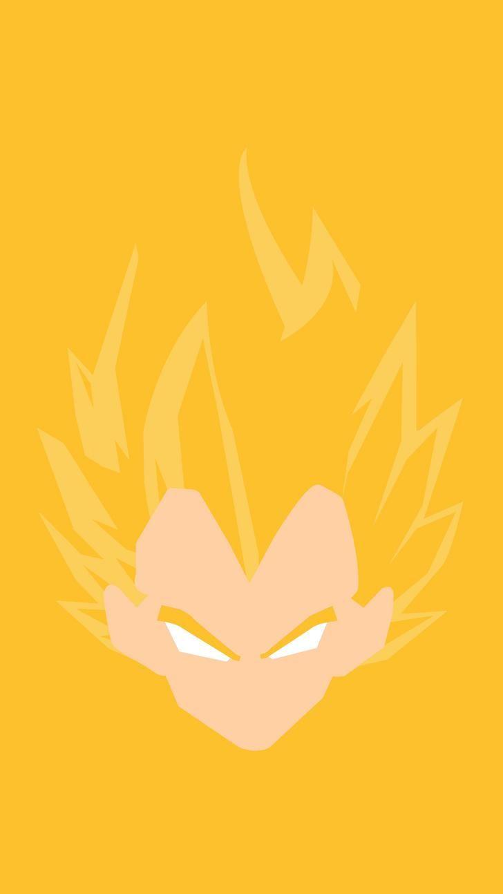 728x1294 Minimalist DBZ Mobile Wallpaper