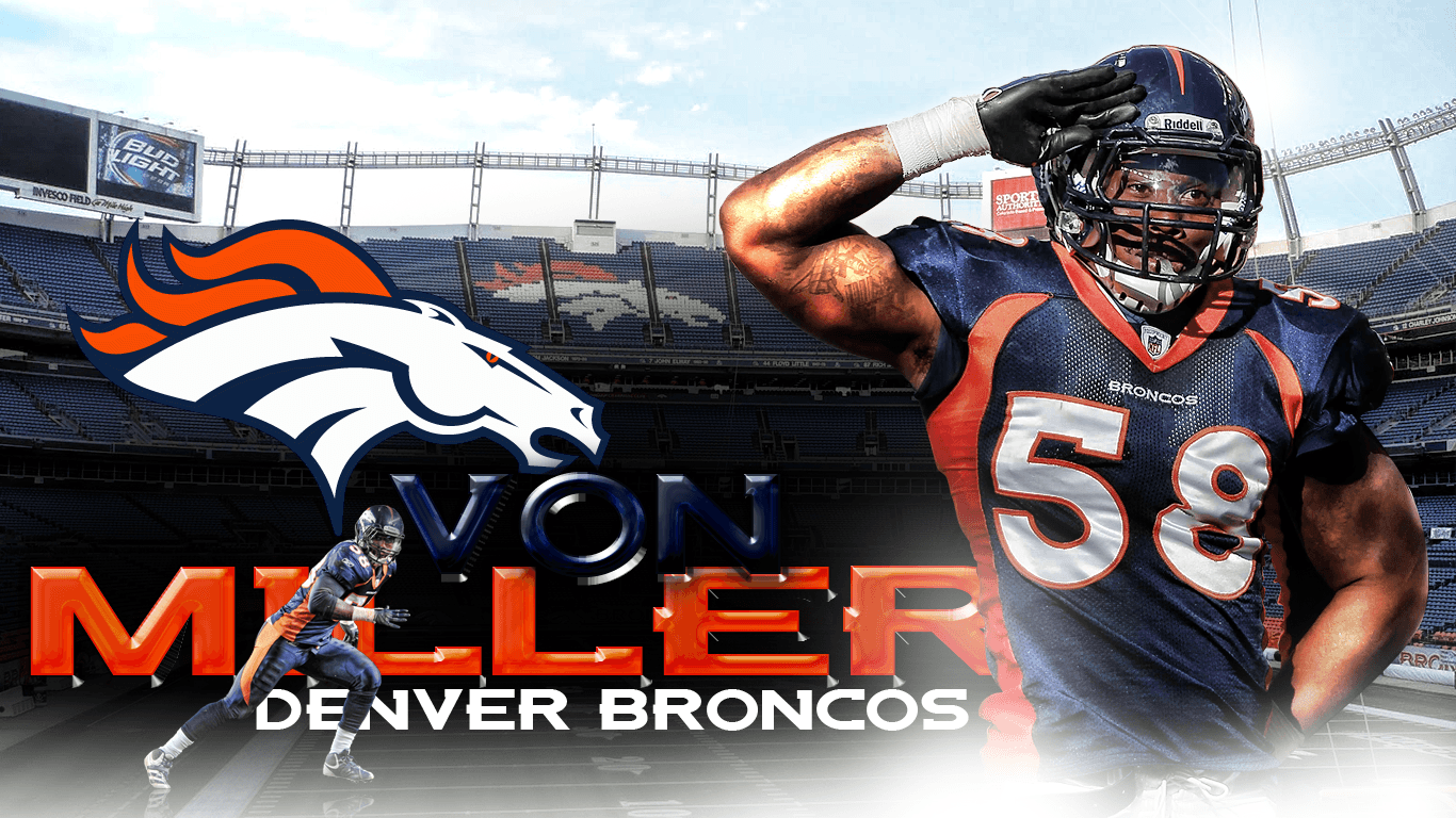 1366x768 Von Miller Wallpaper