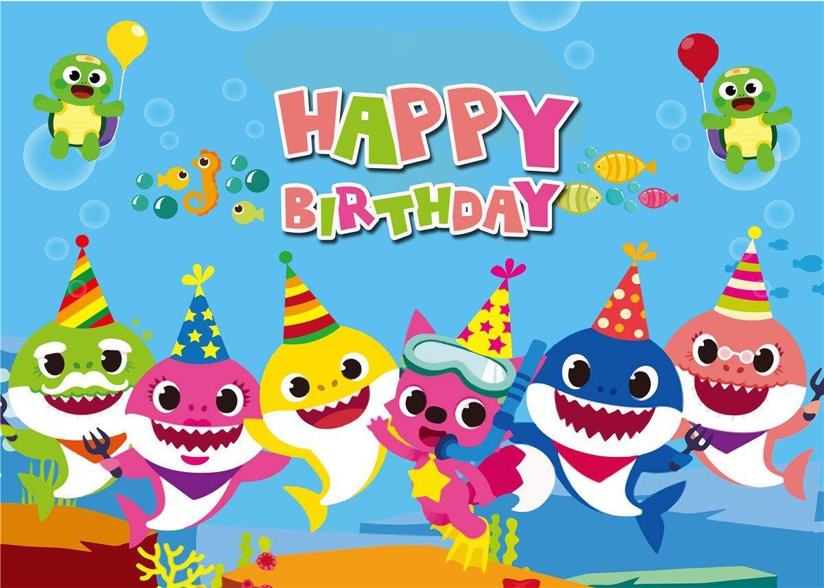 19+ Birthday Backdrop Printable Baby Shark Clipart Images