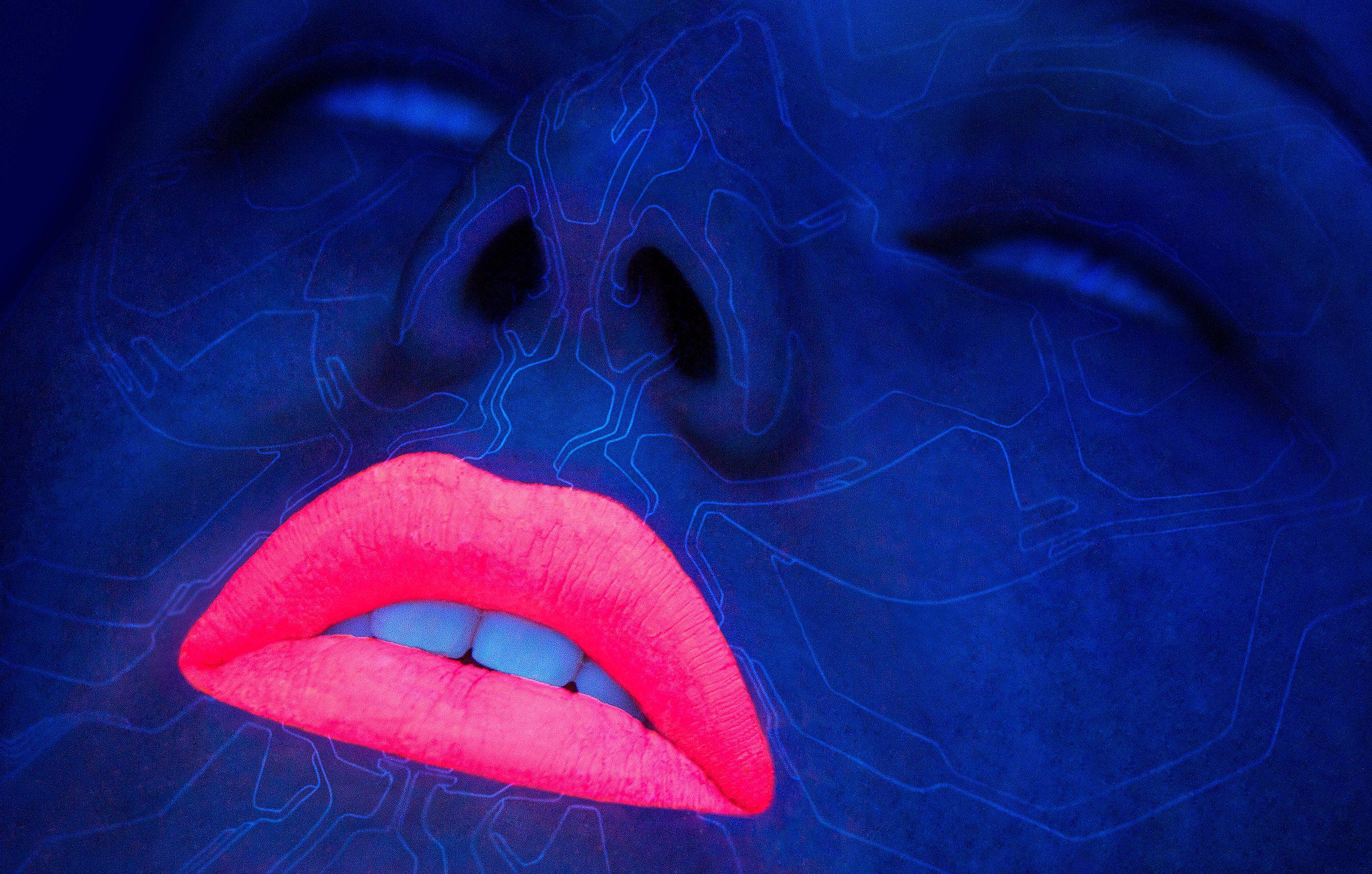 Neon Lips Wallpapers Top Free Neon Lips Backgrounds WallpaperAccess
