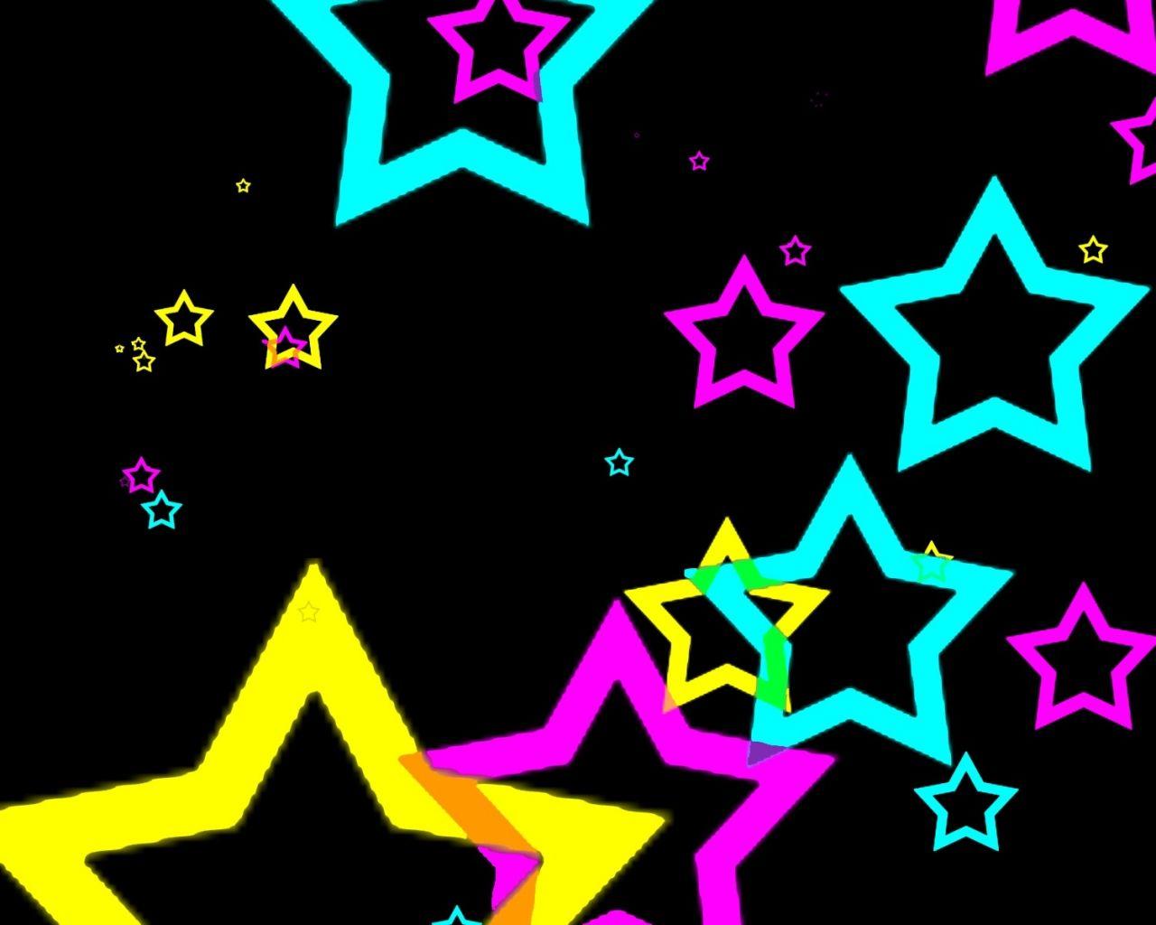 Neon Stars Wallpapers - Top Free Neon Stars Backgrounds - WallpaperAccess