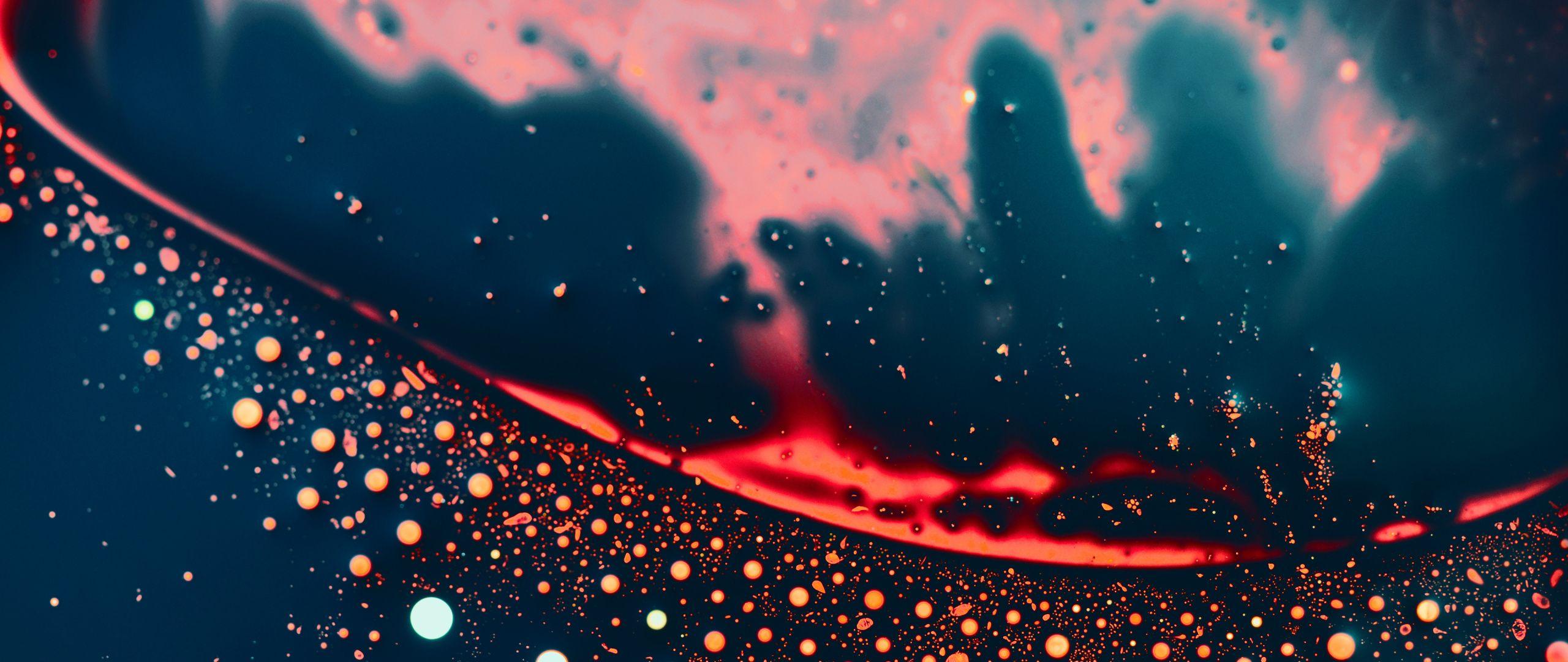 2560x1080 Download Dark, dots, abstract, digital art wallpaper, 2560x1080