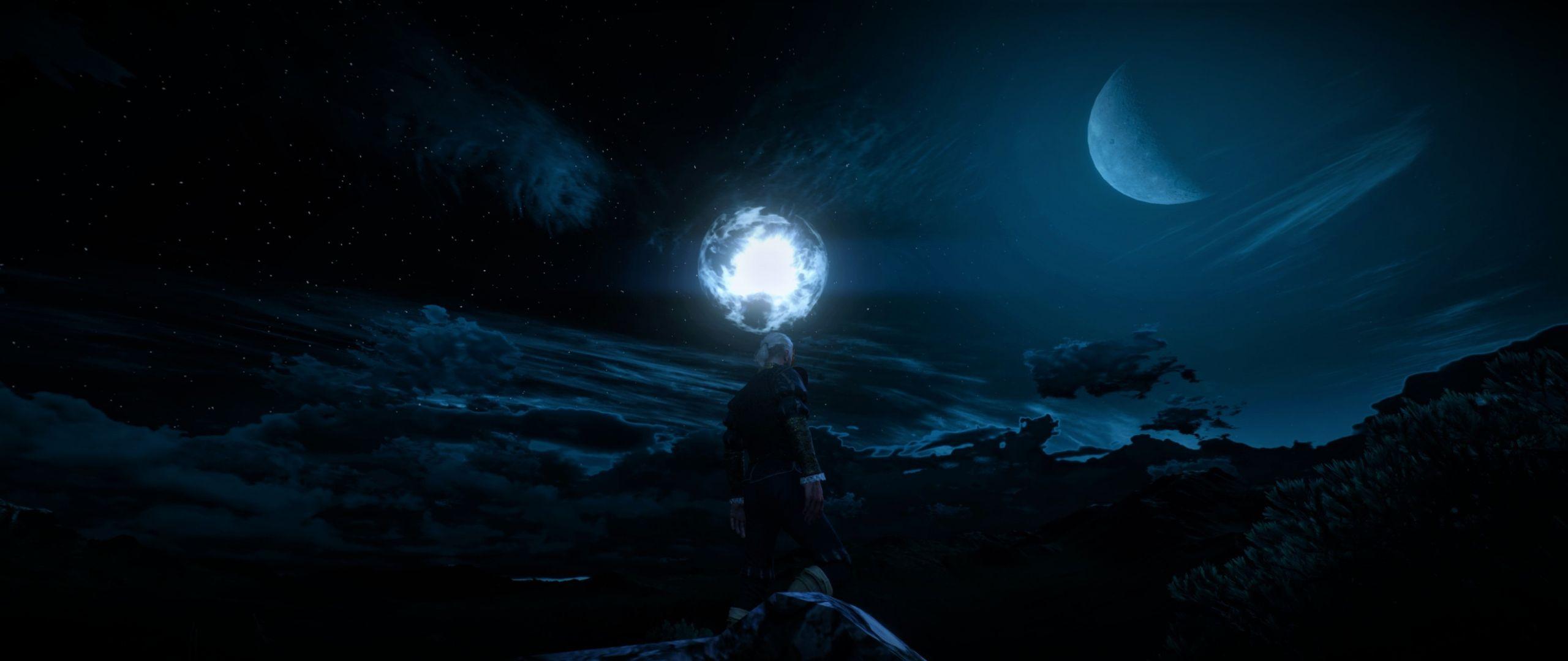 2560x1080 Download 2560x1080 wallpaper dark night, the witcher 3: wild hunt