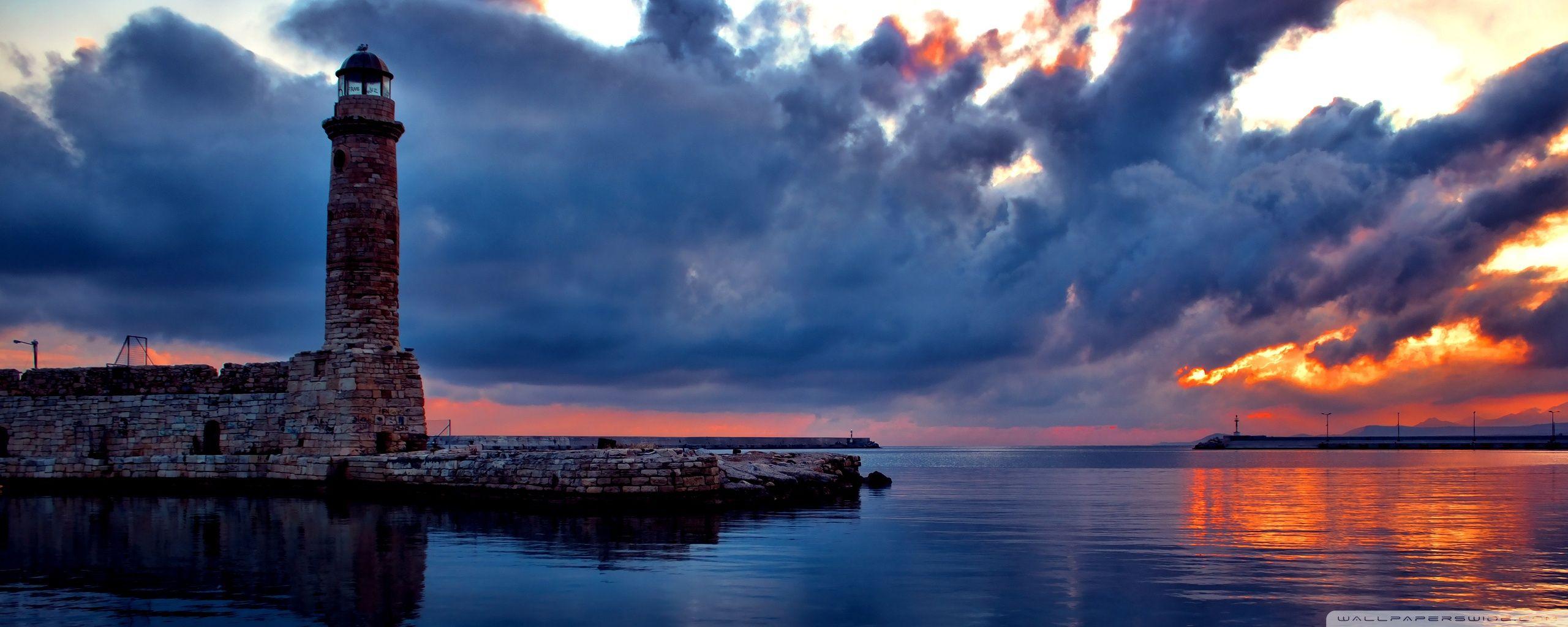 2560x1024 Lighthouse wallpaperx1024