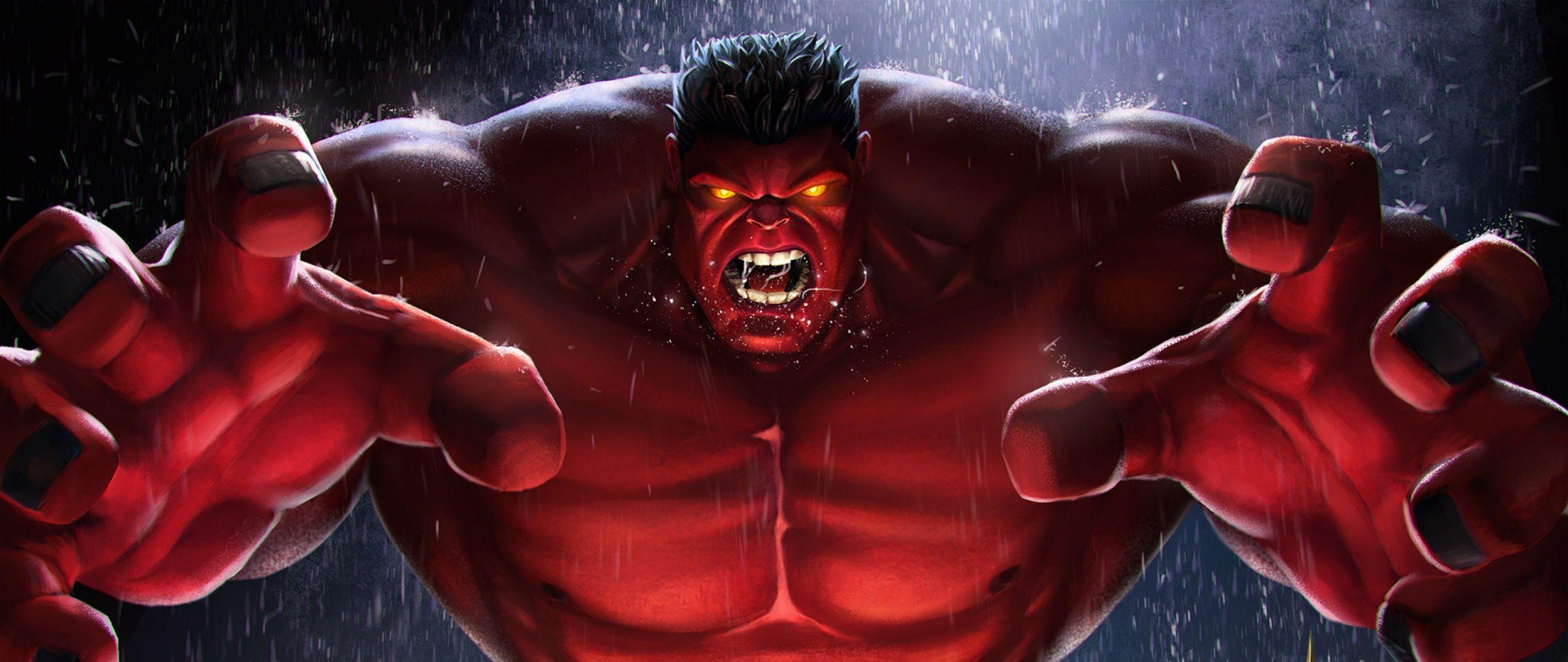 2560x1080 Download Red Hulk MARVEL Contest Of Champions Dual Wide display