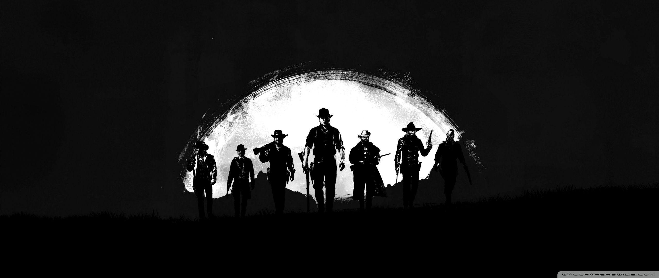 2560x1080 Red Dead Redemption 2 Dark Ultra HD Desktop Background Wallpaper