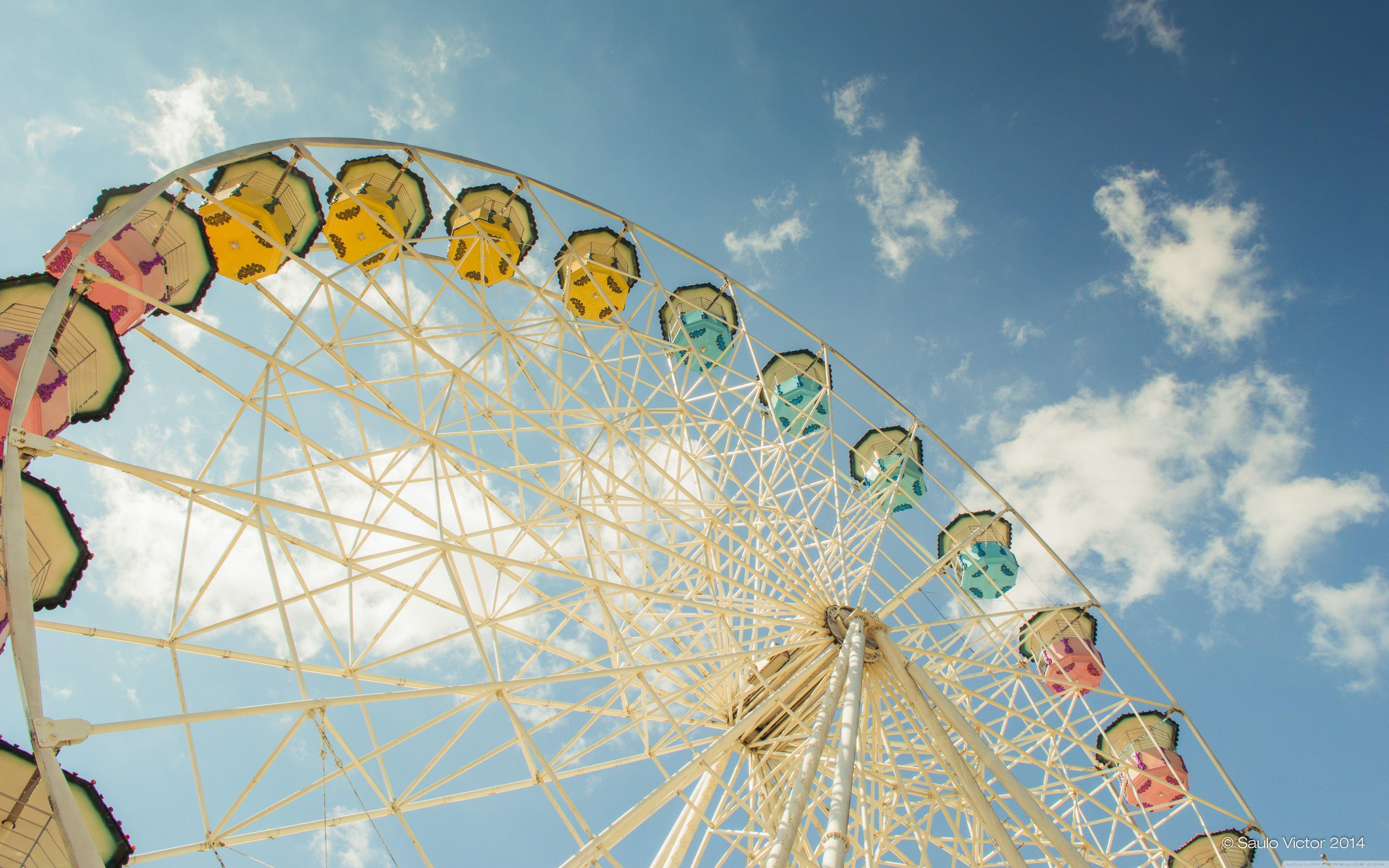5120x3200 Ferris Wheel Wallpaper