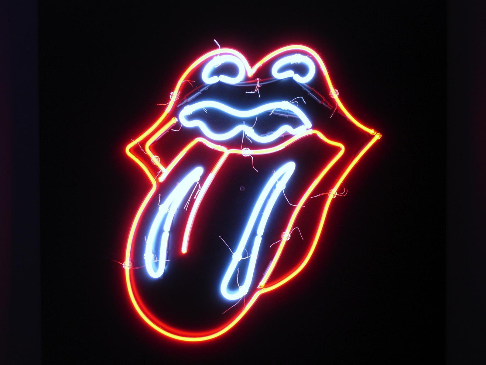 1600x1200 Free download Rolling Stones lips and tongue logo